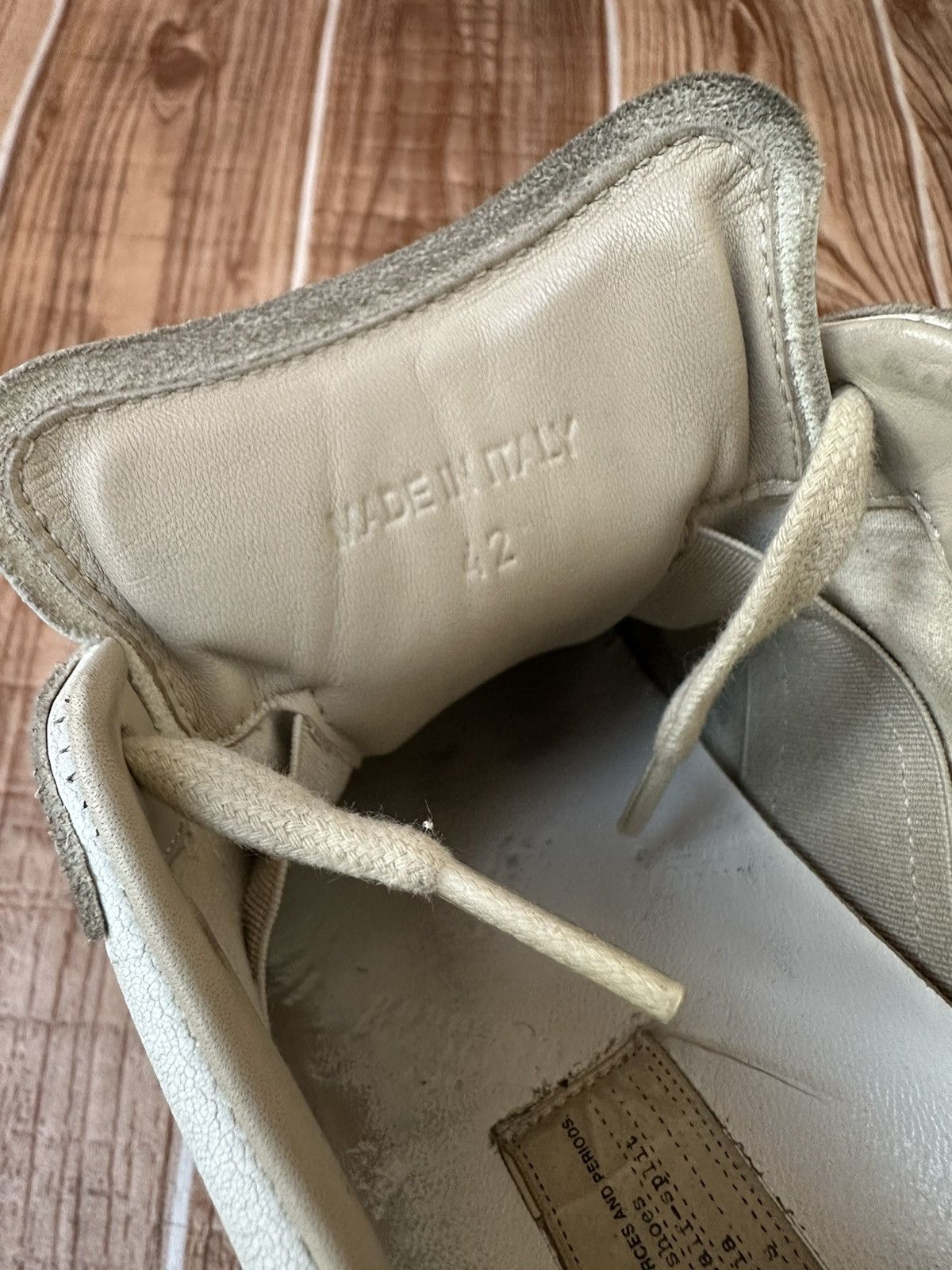 Maison Margiela Maison Margiela REPLICA GAT Gray/White Lowtop Sneaks Size US 9 / EU 42 - 20 Thumbnail