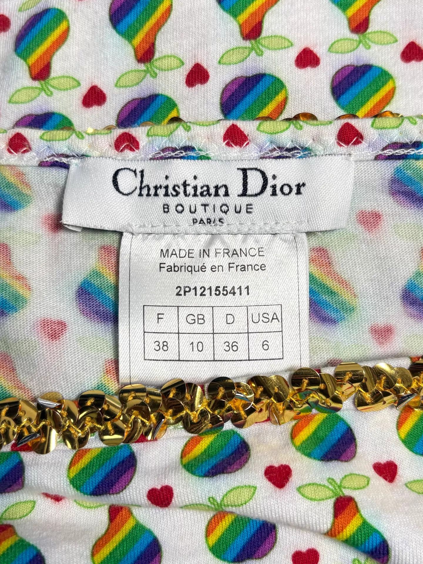 Dior Dior Galliano 2002ss Rainbow Gold Shimmer Cami Top Size S / US 4 / IT 40 - 7 Thumbnail
