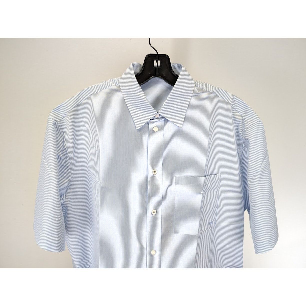 Bottega Veneta o1rshd1 Cotton Striped Shirt in White/Blue Size US M / EU 48-50 / 2 - 6 Thumbnail