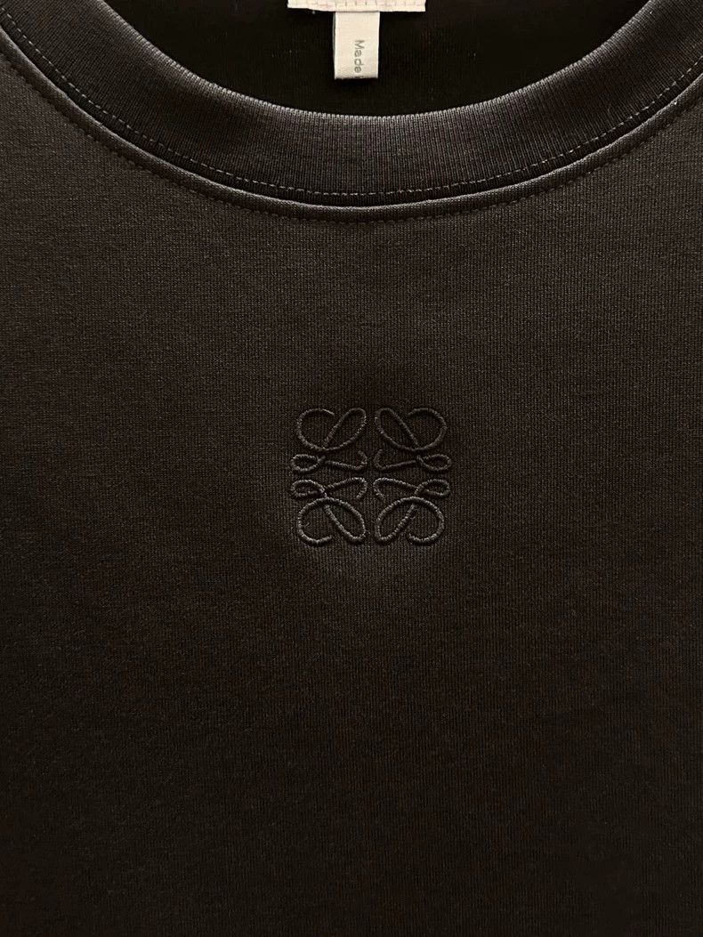Loewe LOEWE Embroidered logo slanted side slit short sleeve T-sh Size M / US 6-8 / IT 42-44 - 6 Thumbnail