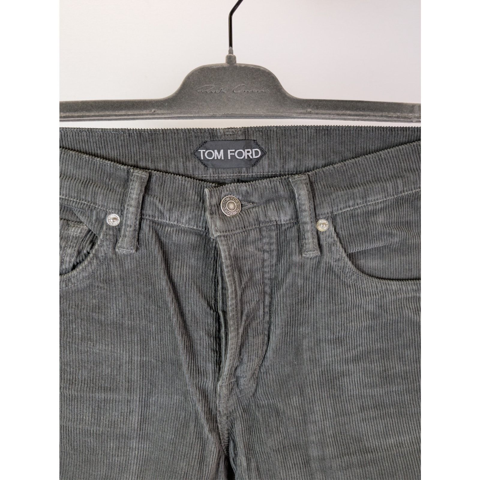 Tom Ford o1rshd1 Slim Fit Coated Denim Jeans in Black / Grey Size US 30 / EU 46 - 8 Thumbnail