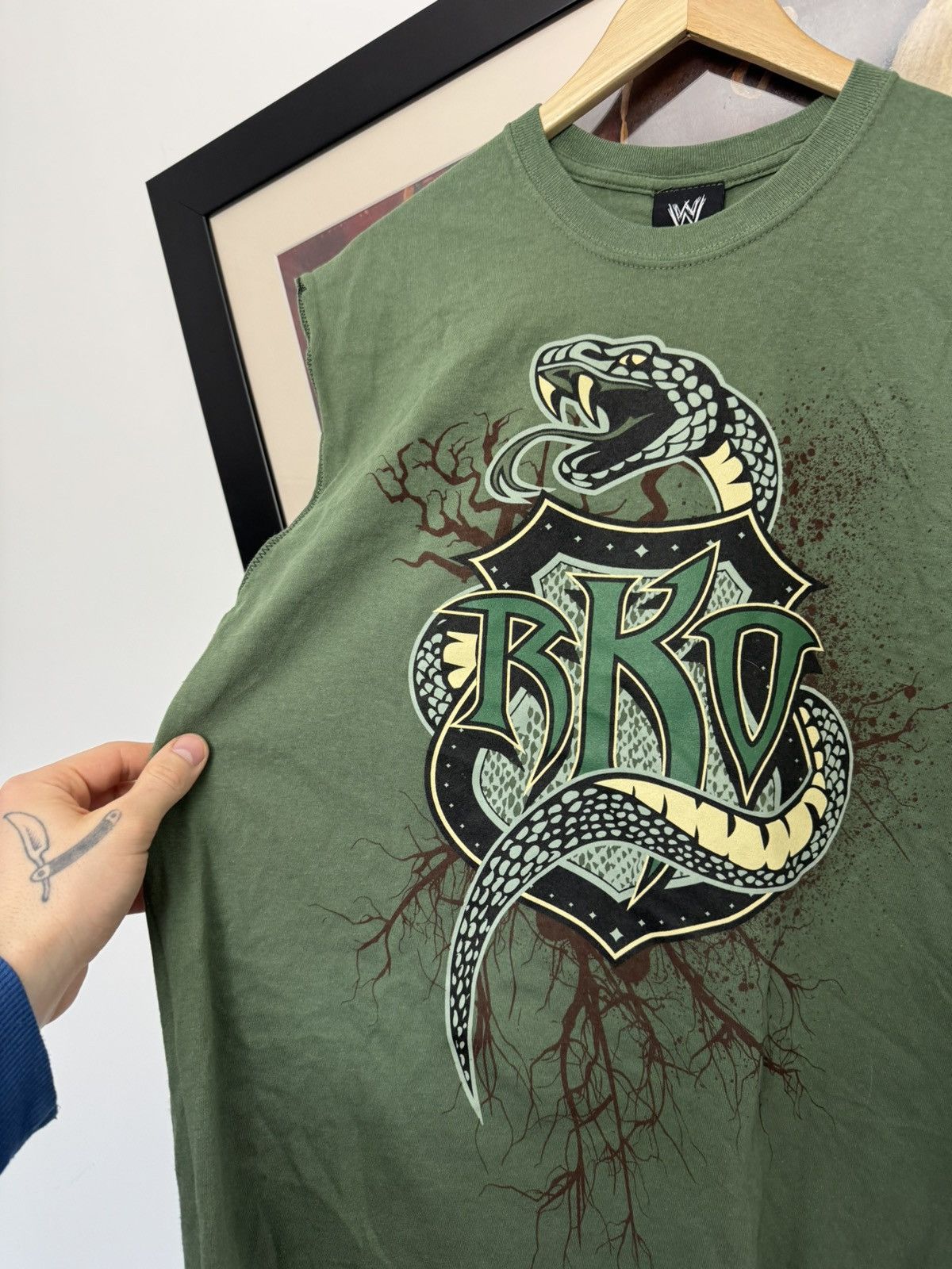WWE Vintage Randy Orton The Viper Snake Python Venom RKO T-Shirt Size US M / EU 48-50 / 2 - 3 Thumbnail