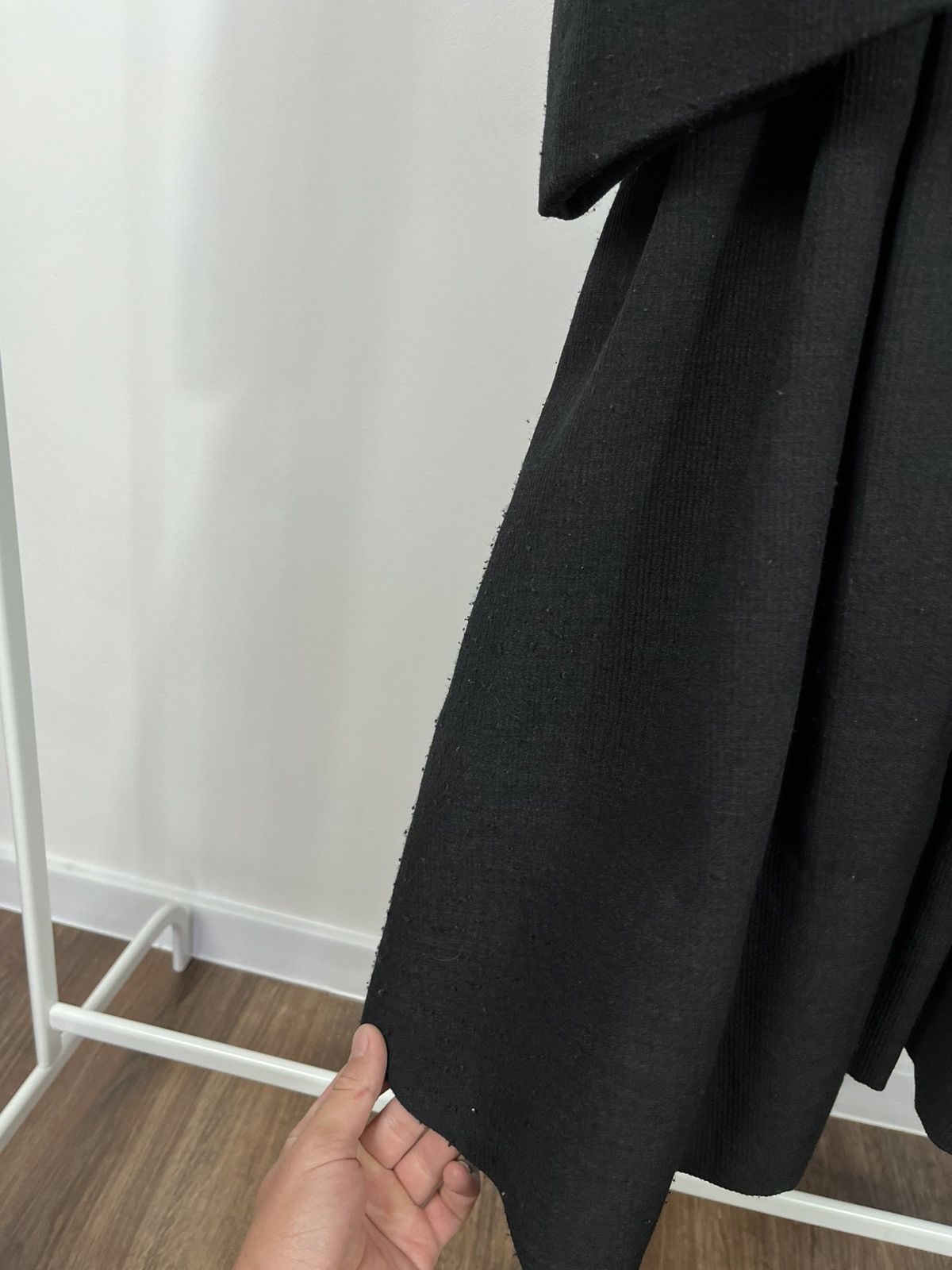 Vintage Rare Antique Black Pleated Dress With Hooks & Lining Size L / US 10 / IT 46 - 4 Thumbnail