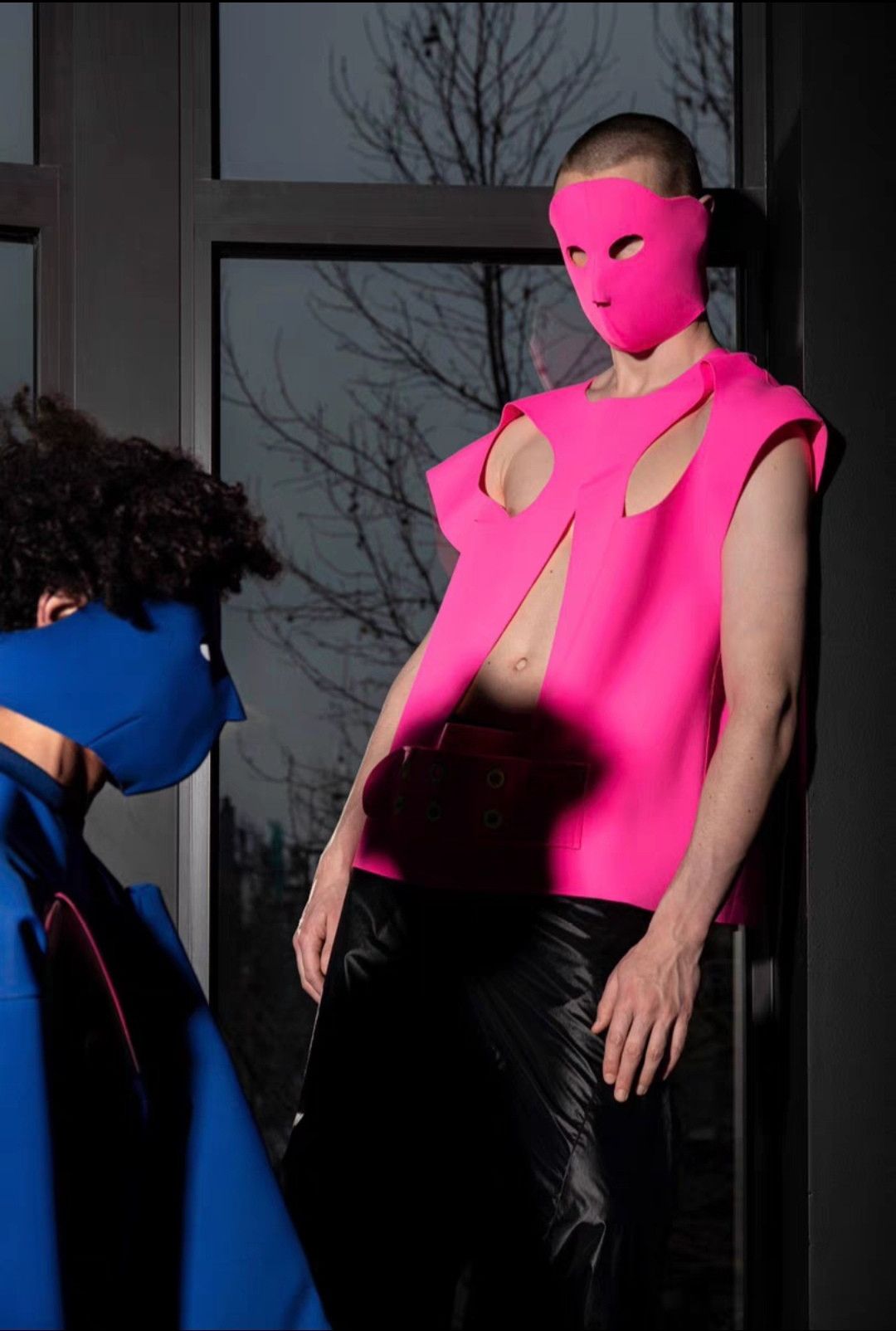 FW21 Runway Blue Mask Sweater