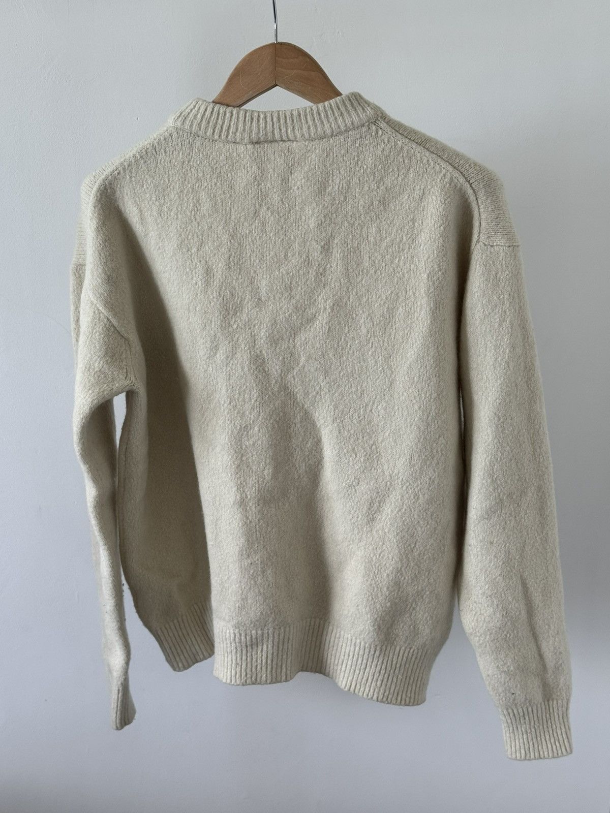 Axel Arigato Axel Arigato Varsity Boucle Letterman Sweater Cream Size L Size US L / EU 52-54 / 3 - 3 Thumbnail