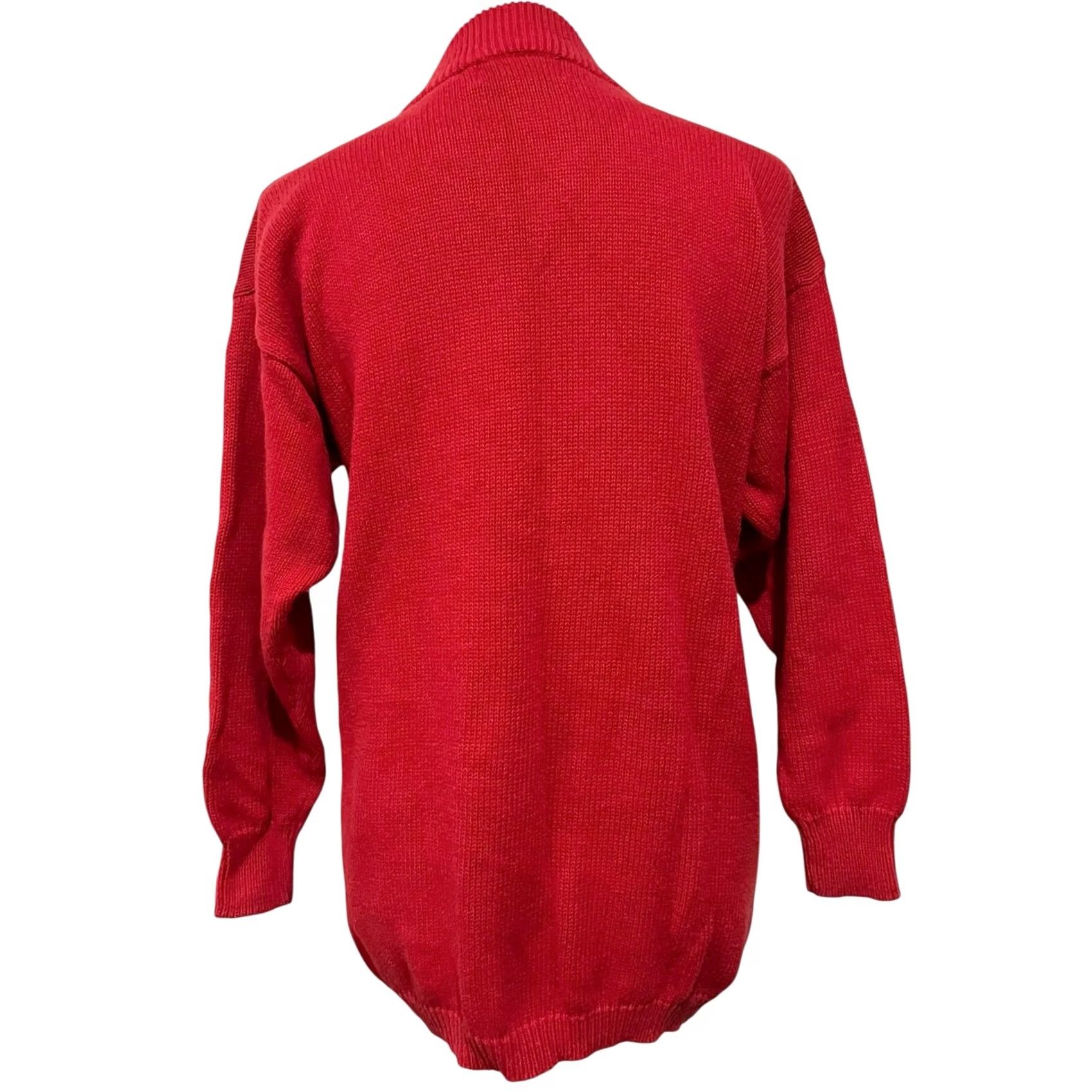 Vintage VINTAGE 80s 90s Christmas Holiday Sweater Red Beaded P’ Galli Women’s Sz Medium Pullover Sweat er Size M / US 6-8 / IT 42-44 - 6 Thumbnail