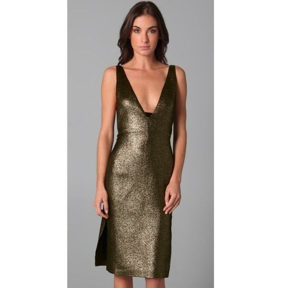 Diane von Furstenberg NWT Diane von Furstenberg Runway Metallic Backless Chastity Size M / US 6-8 / IT 42-44 - 12 Thumbnail