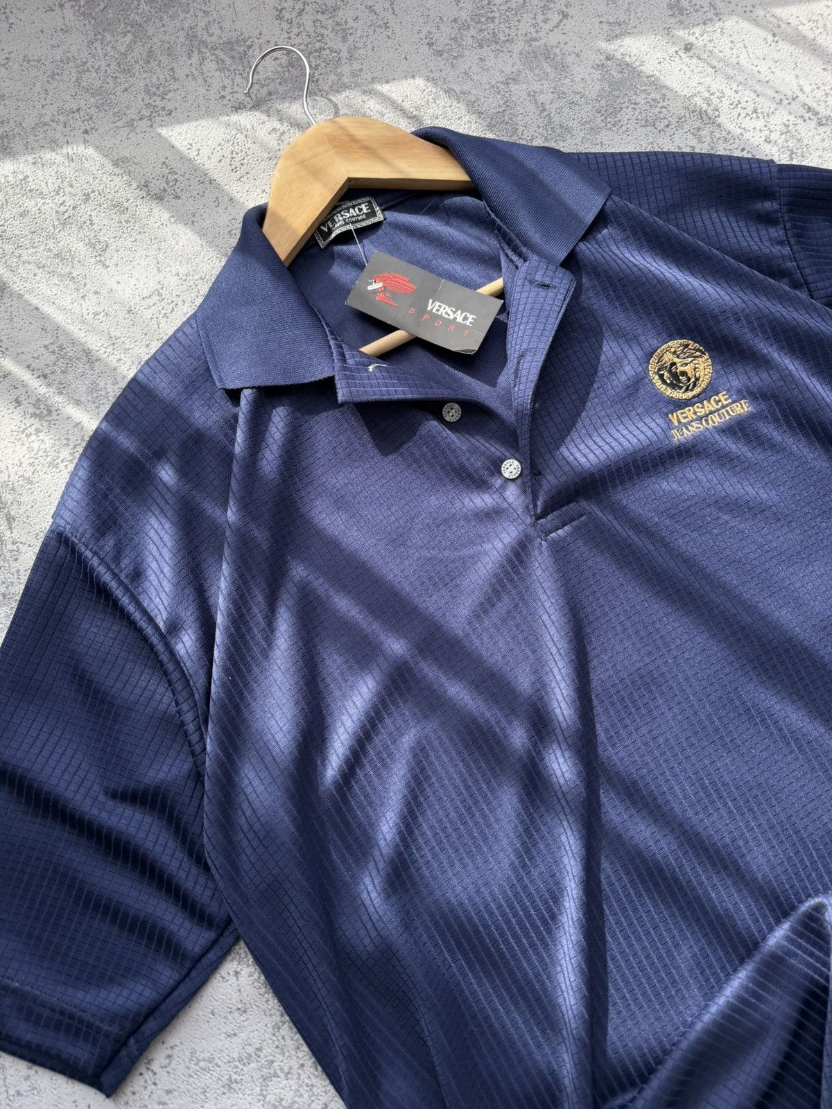Versace × Versace Jeans Couture × Vintage Vintage 90s Versace Jeans Couture Polo T-Shirt Size US XL / EU 56 / 4 - 3 Thumbnail