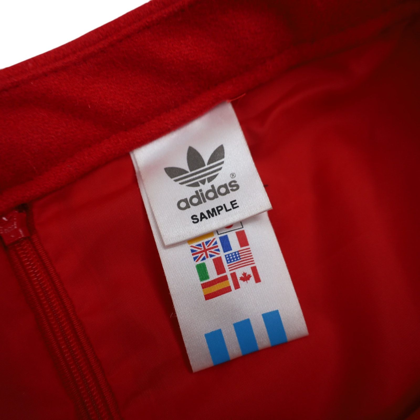 Adidas × Vintage Vintage Y2k SAMPLE Adidas x Carlo Gruber Chevron Wool Skirt Size 30" / US 8 / IT 44 - 12 Thumbnail