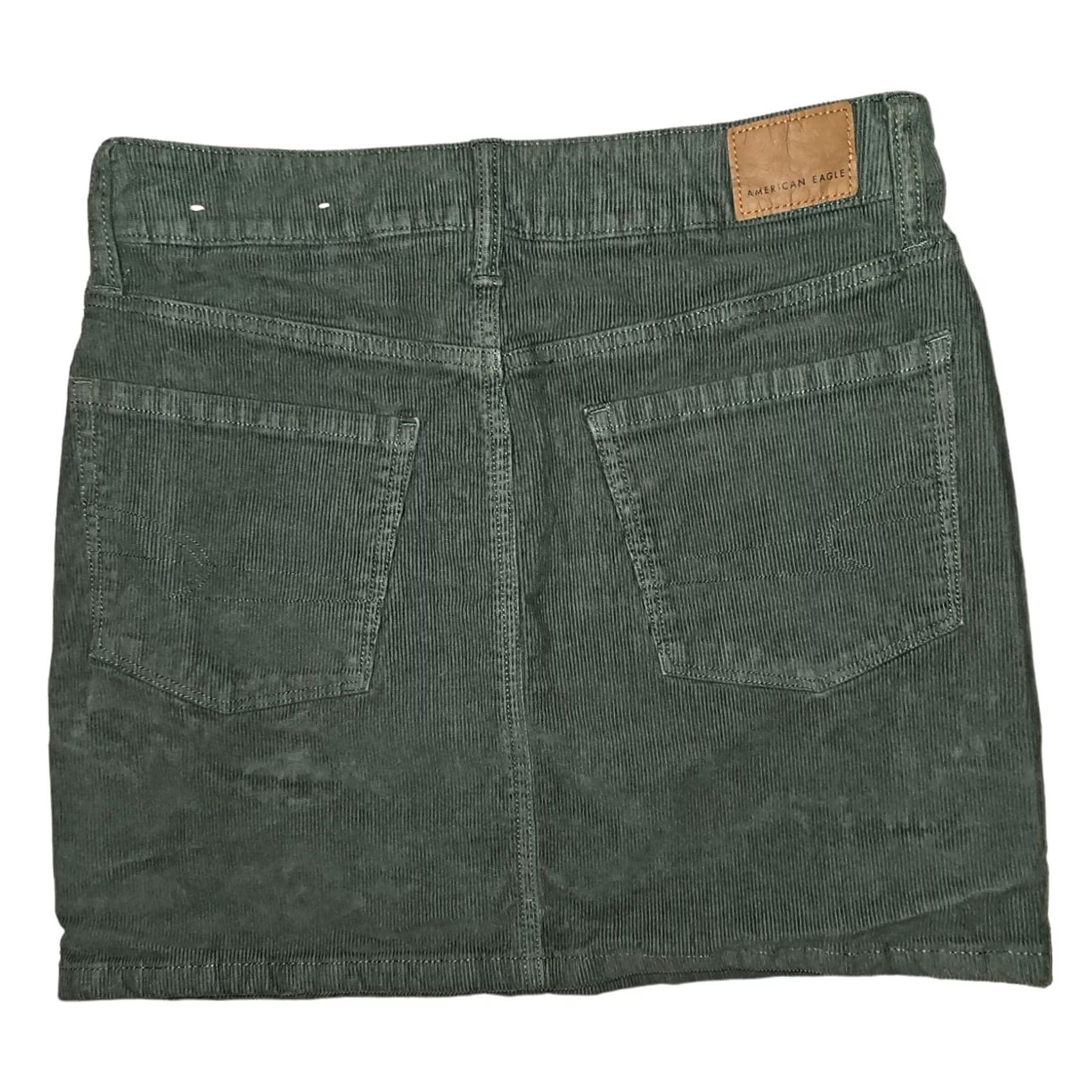 American Eagle Outfitters VINTAGE American Eagle Outfitters Corduroy Skirt Women's 2 High Rise Mini Green Casual Preppy 90s Boys? Size 26" / US 2 / IT 38 - 8 Thumbnail