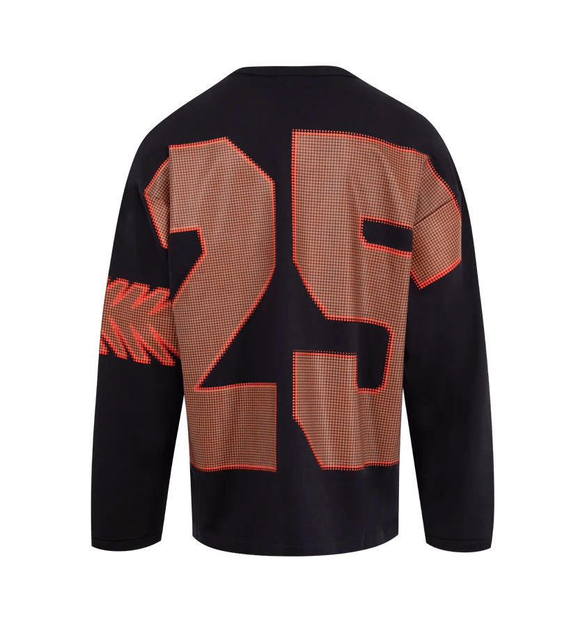 Dries Van Noten o1h1sh11224 Oversized Graphic Sweater in Navy Size US L / EU 52-54 / 3 - 2 Thumbnail