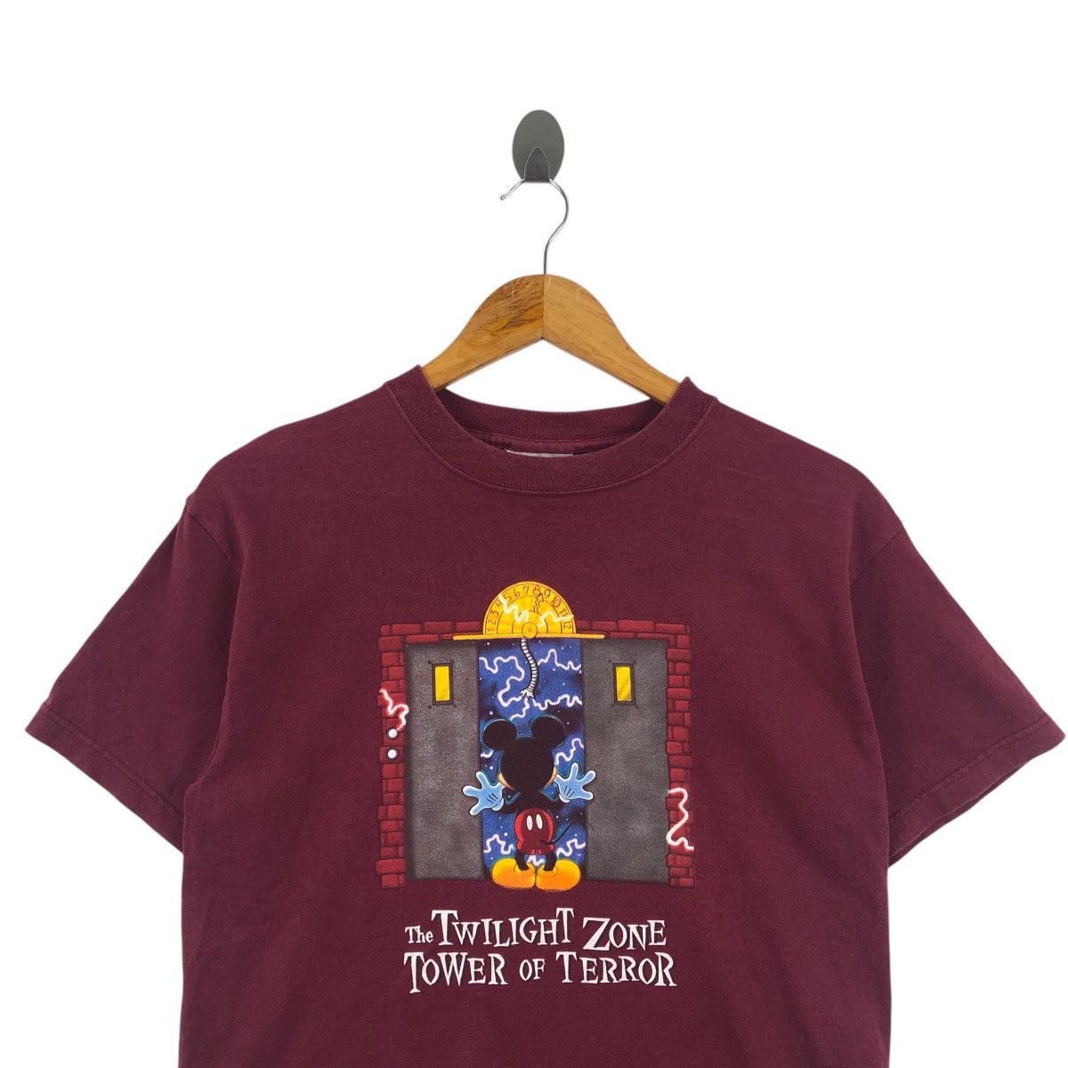 Mickey Mouse × Vintage Vintage MICKEY MOUSE The Twilight Zone Tower Of TerroT-Shirt Size XL / US 12-14 / IT 48-50 - 3 Thumbnail