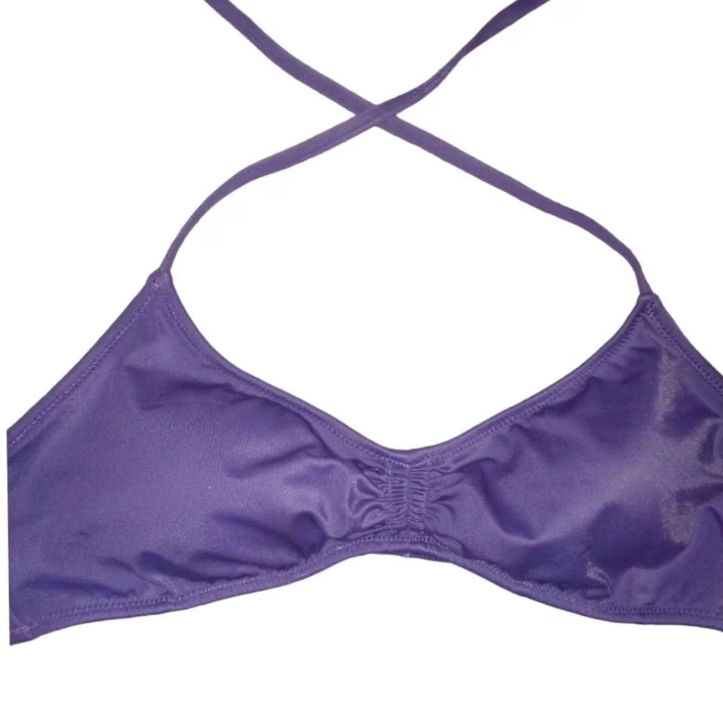 Victoria's Secret Victoria's Secret Bikini Top S Women Purple Victorian Secret Black? Size ONE SIZE - 6 Thumbnail