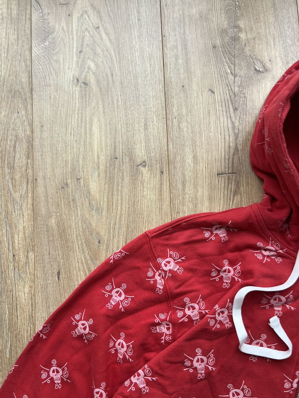 00’s STUSSY VINTAGE ZIP HOODIE MONOGRAM SKATE SKULL Y2K
