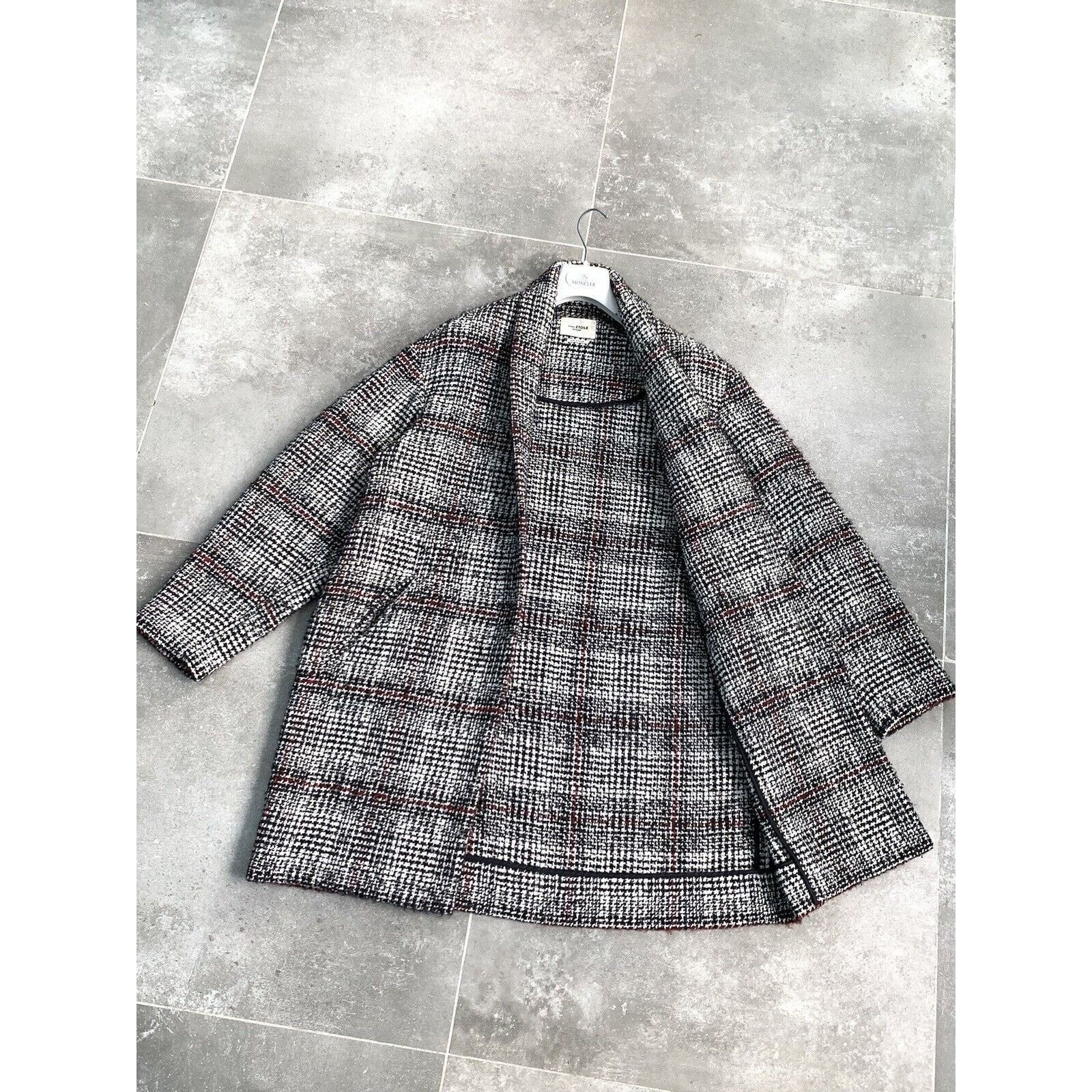 Designer × Isabel Marant Etoile ISABEL MARANT ETOILE Wool Tweed Trench Coat EU 38 UK 10 S-M Size M / US 6-8 / IT 42-44 - 19 Thumbnail