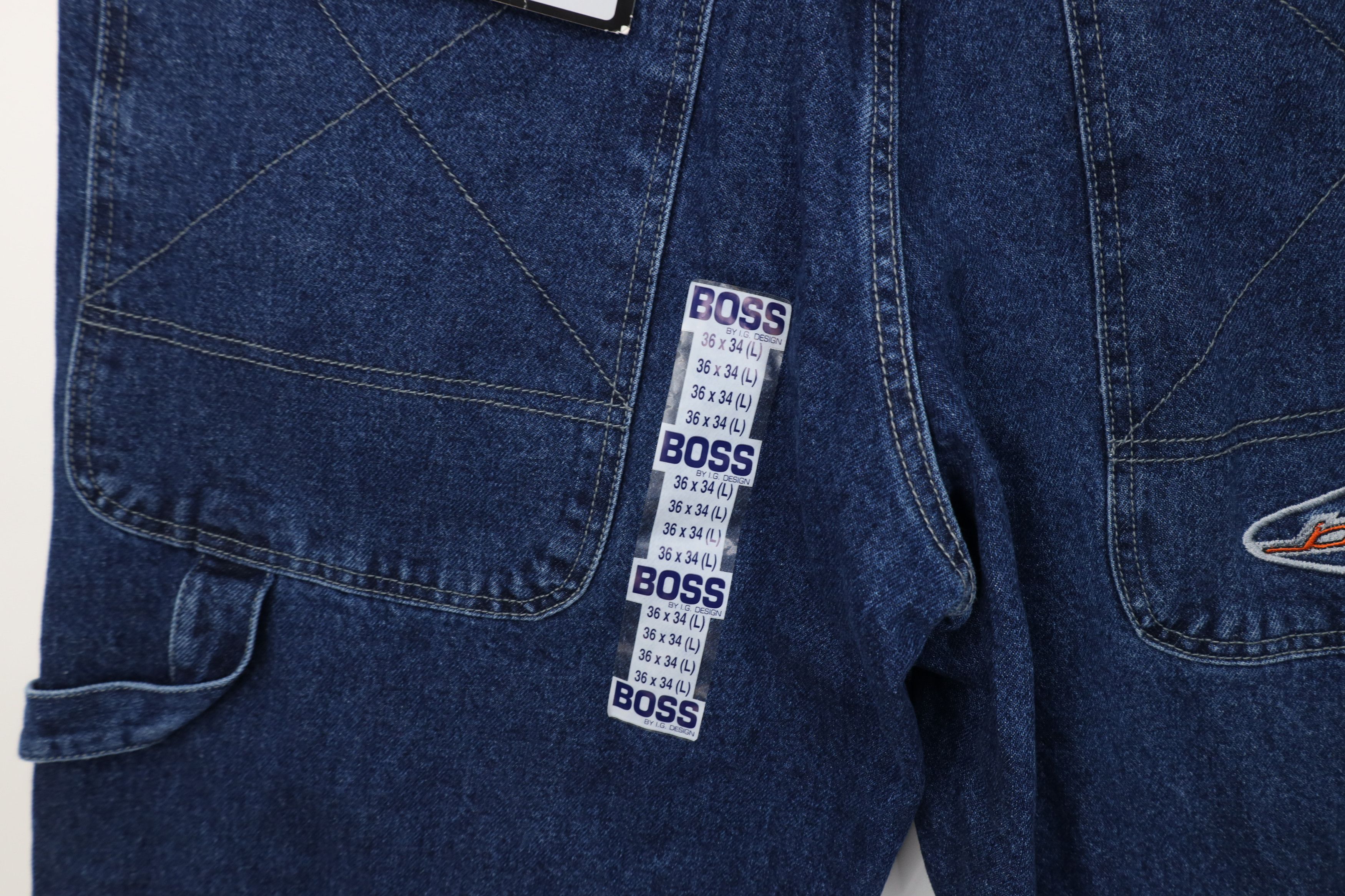 Vintage Deadstock Vintage 90s Boss Wide Leg Skateboard Denim Jeans Size US 36 / EU 52 - 14 Thumbnail
