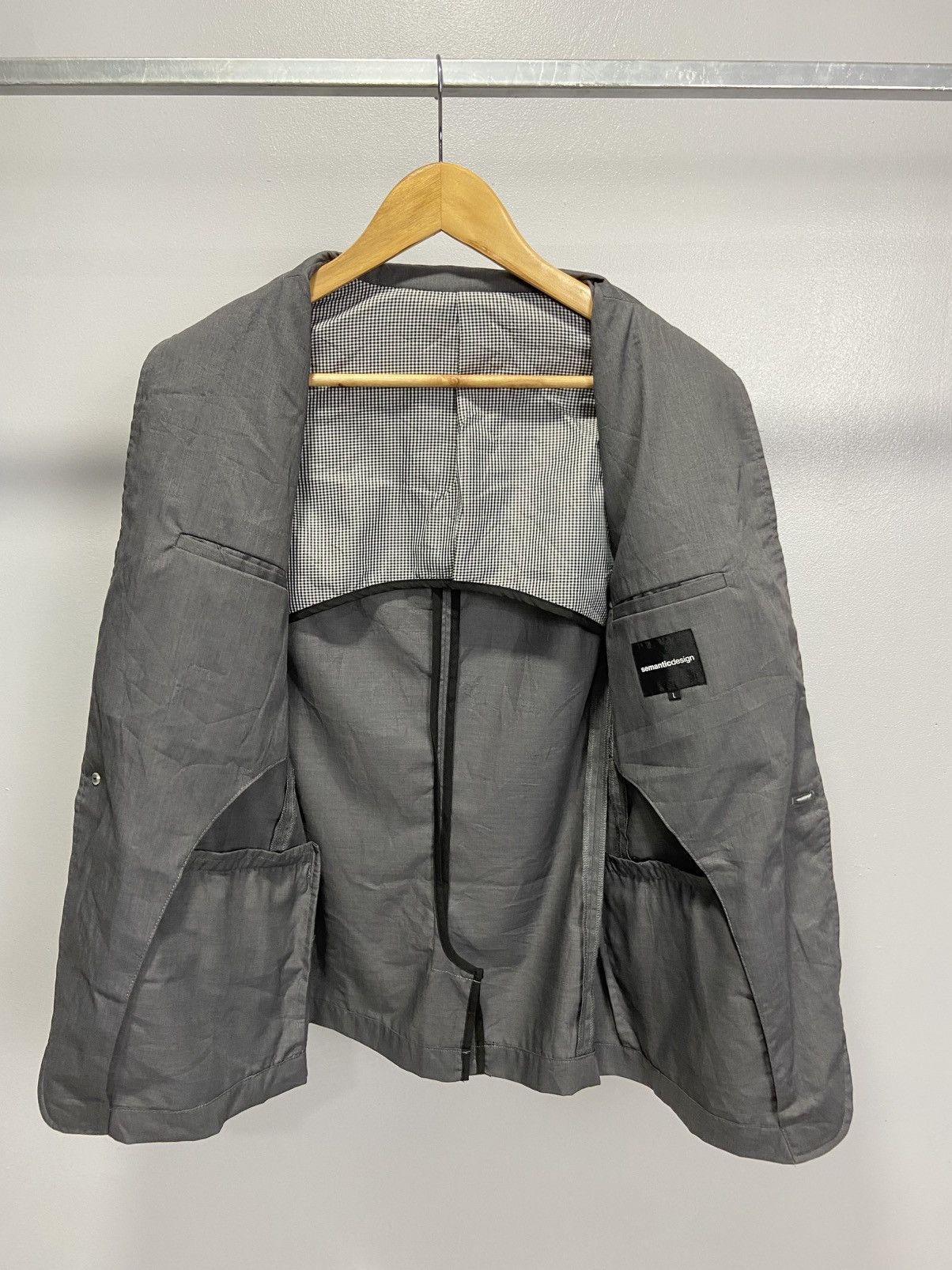 Designer × Japanese Brand × semanticdesign Semantic design blazer Size L / US 10 / IT 46 - 3 Thumbnail
