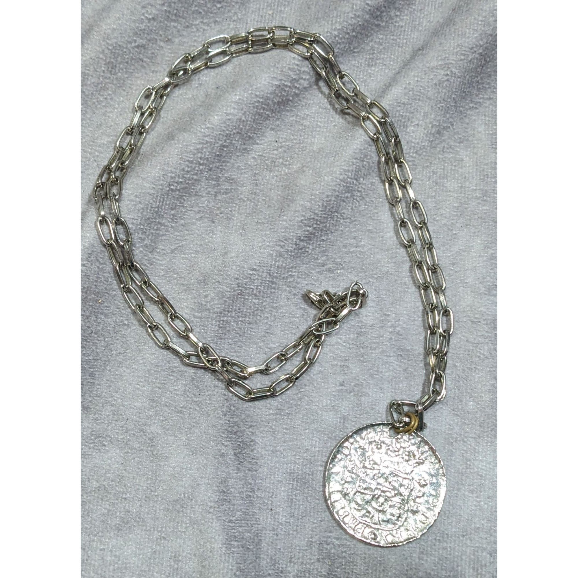 Other Replica Ancient Coin Silver Tone Pendant Necklace Size ONE SIZE - 8 Thumbnail