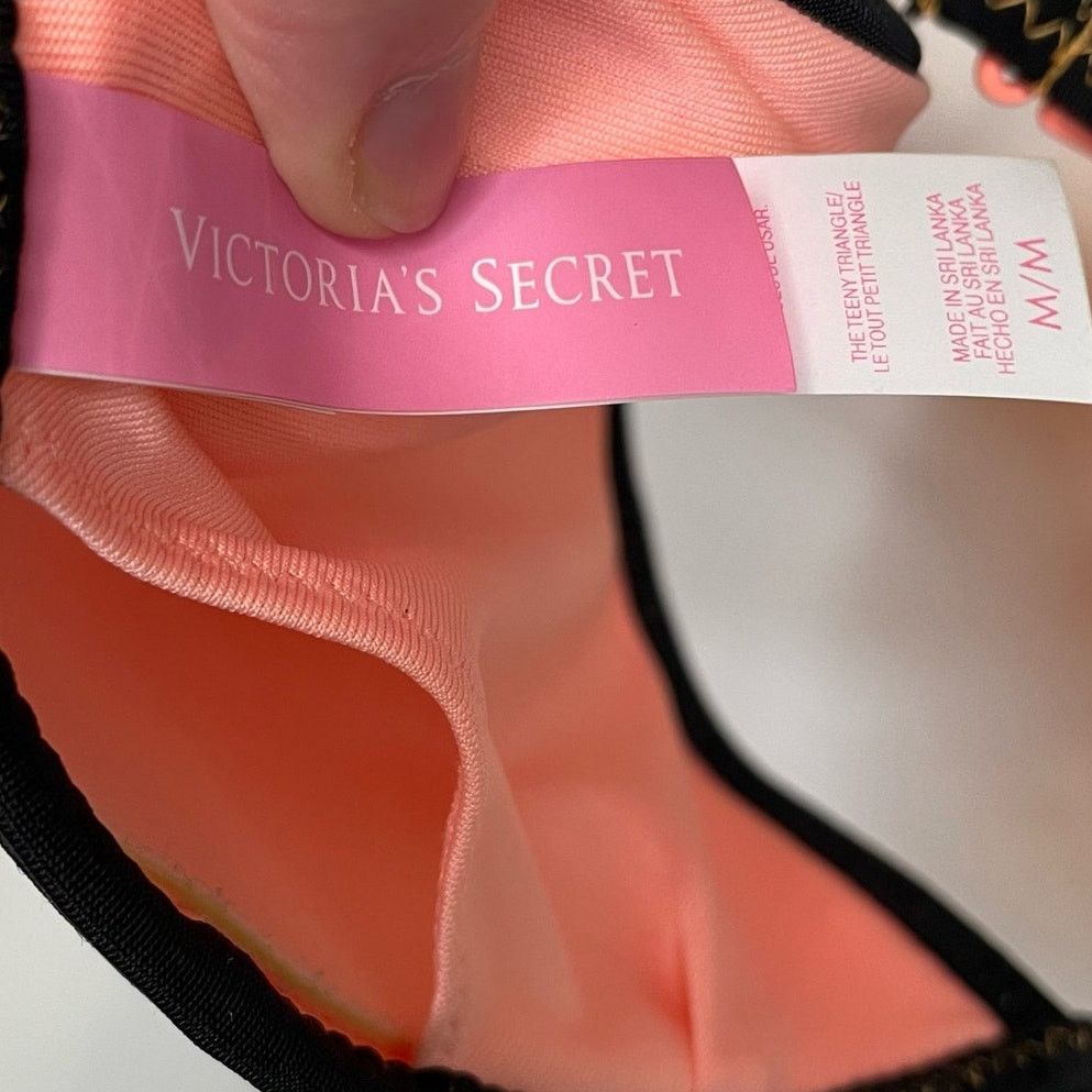 Victoria's Secret Victoria's Secret Orange Bikini Top M Triangle Racerback Size M / US 6-8 / IT 42-44 - 6 Thumbnail