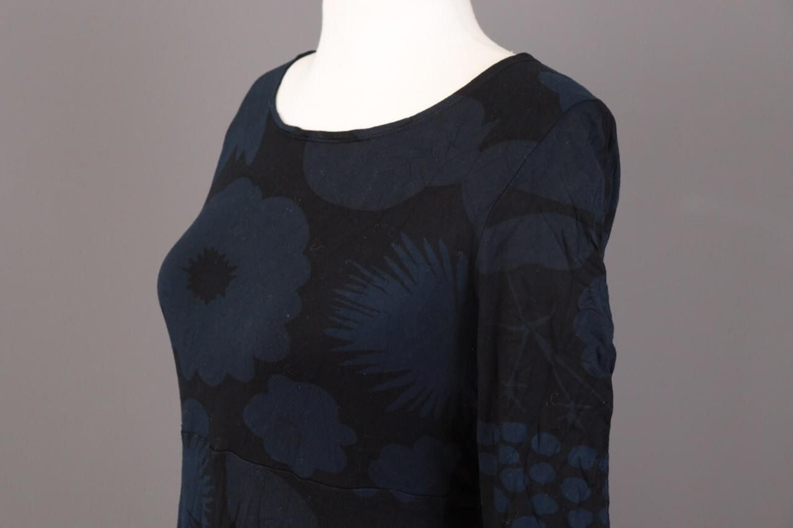 Marimekko Marimekko Blue Floral Bodycon A-Line Knee Dress Size S Size S / US 4 / IT 40 - 7 Thumbnail