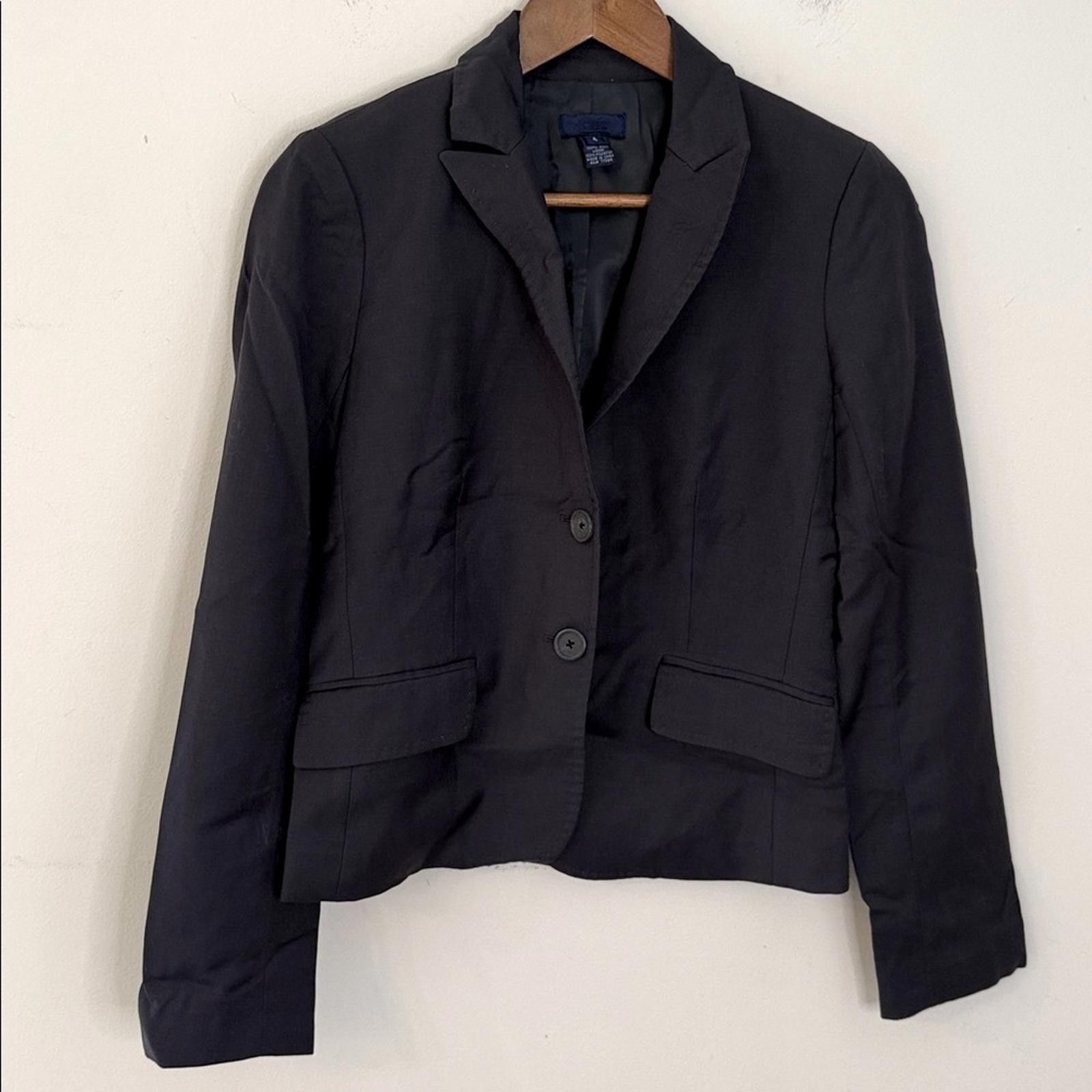 J.Crew J.Crew Wool Blazer Jacket navy gray pockets lined SZ 4 Size S / US 4 / IT 40 - 6 Thumbnail