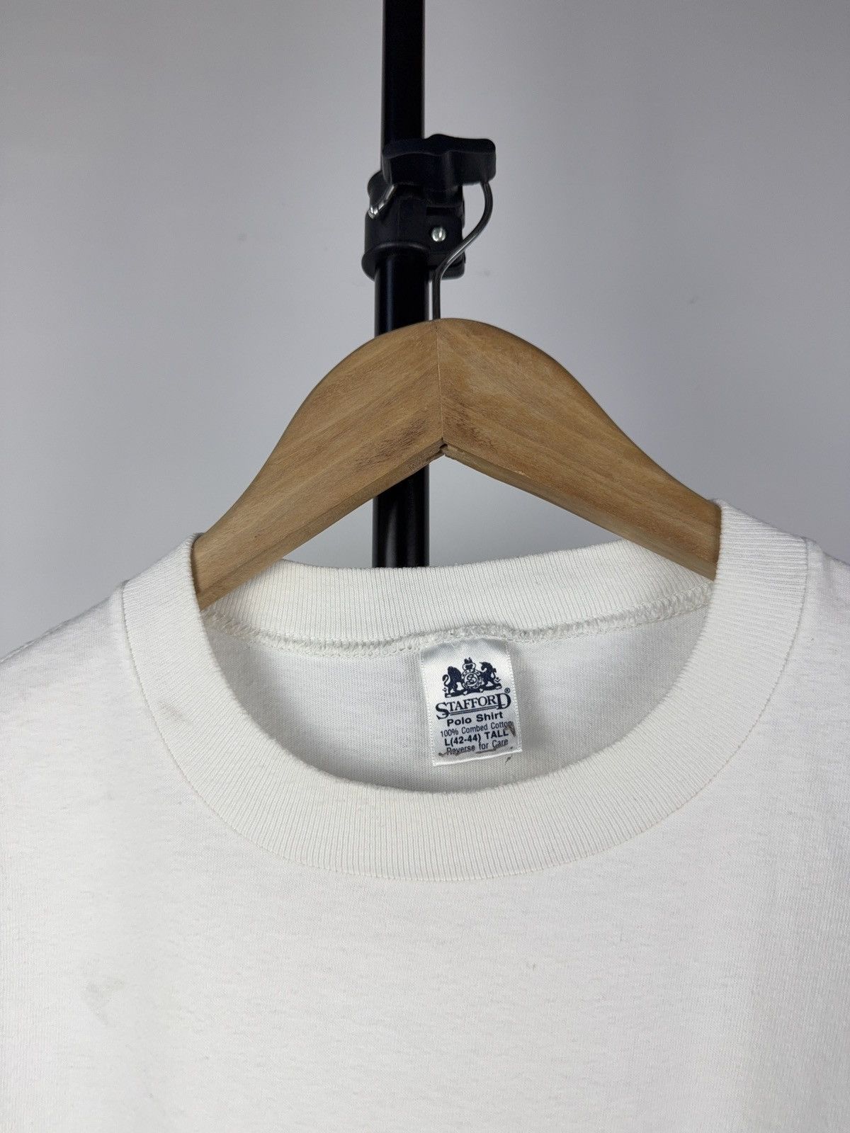 Japanese Brand × Vintage Vintage 80s Japanese Style Faded Blank Tee shirt Y2K rare Size US L / EU 52-54 / 3 - 3 Thumbnail