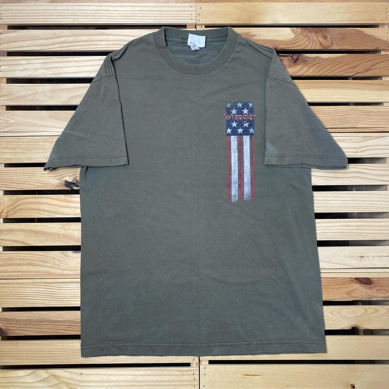 Wrangler Vintage Wrangler Green Military Tee Size Large Size US L / EU 52-54 / 3 - 2 Thumbnail