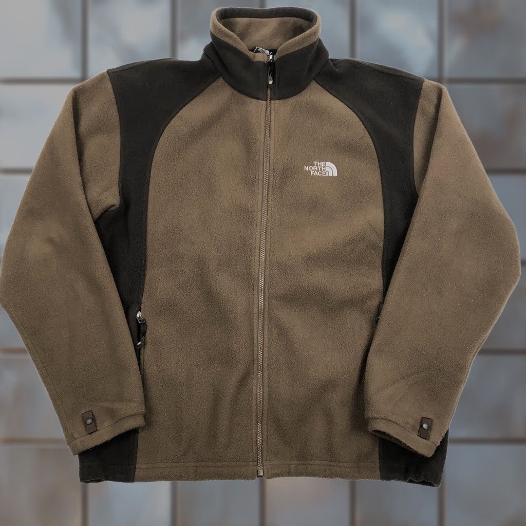 The North Face The North Face Men L Brown Full Zip Fleece Jacket Outdoor Hiking Coat Size US L / EU 52-54 / 3 - 1 Thumbnail