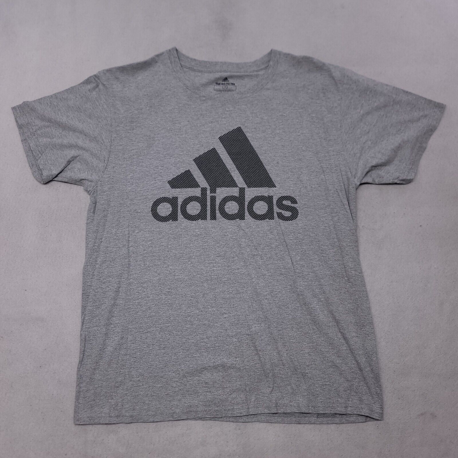 Adidas Adidas Casual Graphic T-Shirt Adult Mens Size Large L Gray Size US L / EU 52-54 / 3 - 1 Thumbnail