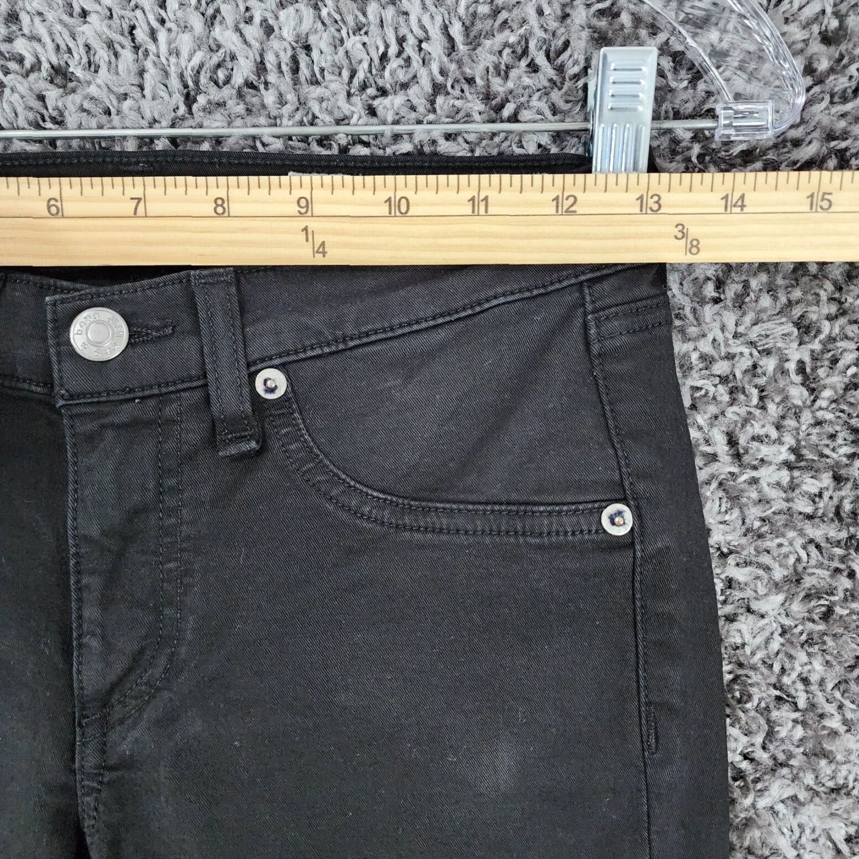 Rag & Bone RAG & BONE Women's Skinny Jeans Size 25 Black Regular Size 42" / US 20 - 4 Thumbnail