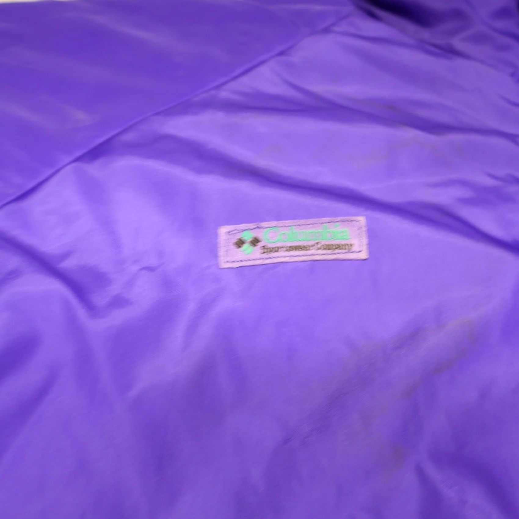 Rains VINTAGE Columbia Jacket Mens XL Purple Insulated Full Zip 90s Size US XL / EU 56 / 4 - 3 Thumbnail
