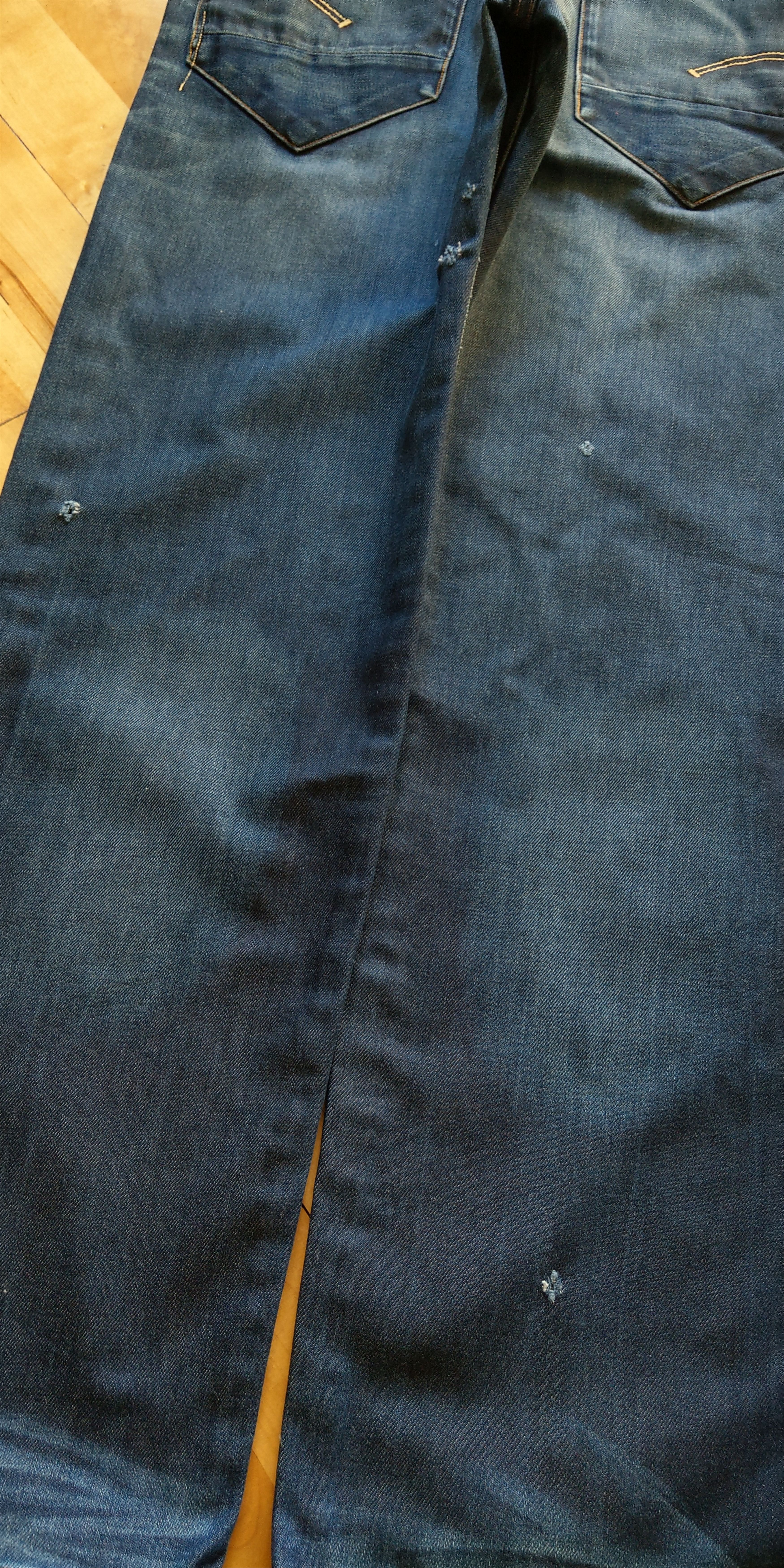 G-Star Flared Raw Denim Stacked Pants Skinny Baggy Alt Neo Goth 31 Size US 31 - 11 Thumbnail