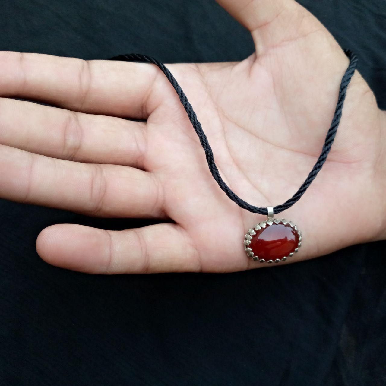 Other Vintage Natural Agate Pendant Necklace Size ONE SIZE - 3 Thumbnail