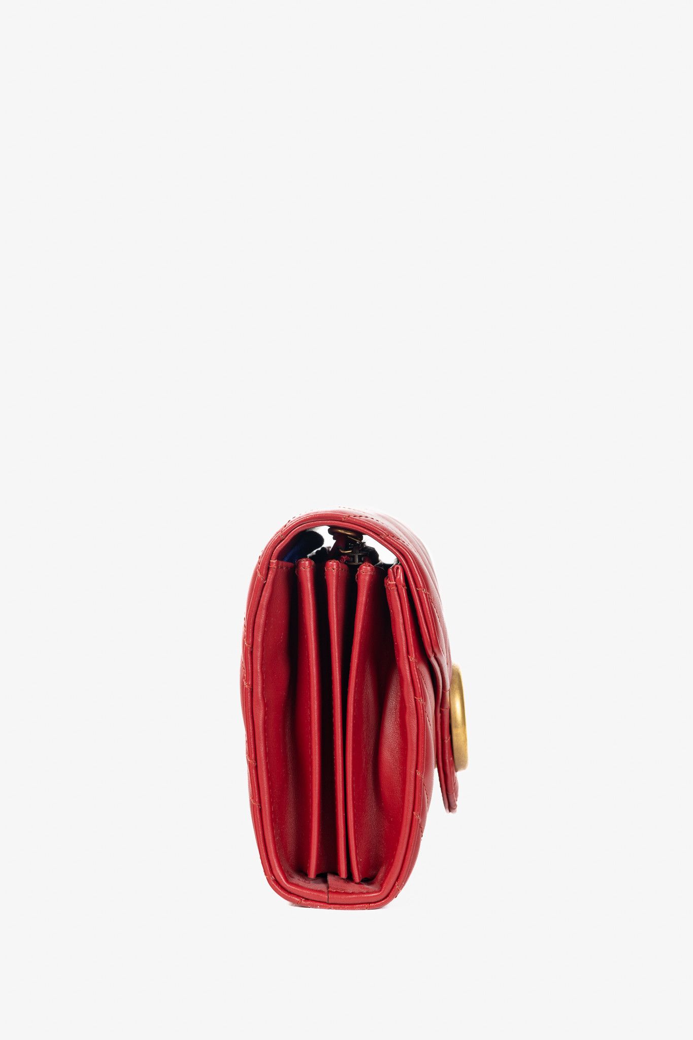Gucci Gucci GG Marmont Matelasse Chevron Leather Wallet on Chain Size ONE SIZE - 3 Thumbnail