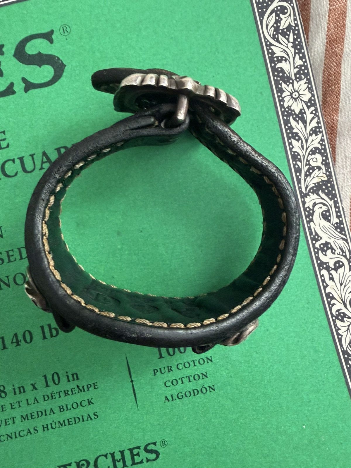 A&G Rock Saad x Arif Leather bracelet w silver Size ONE SIZE - 3 Thumbnail