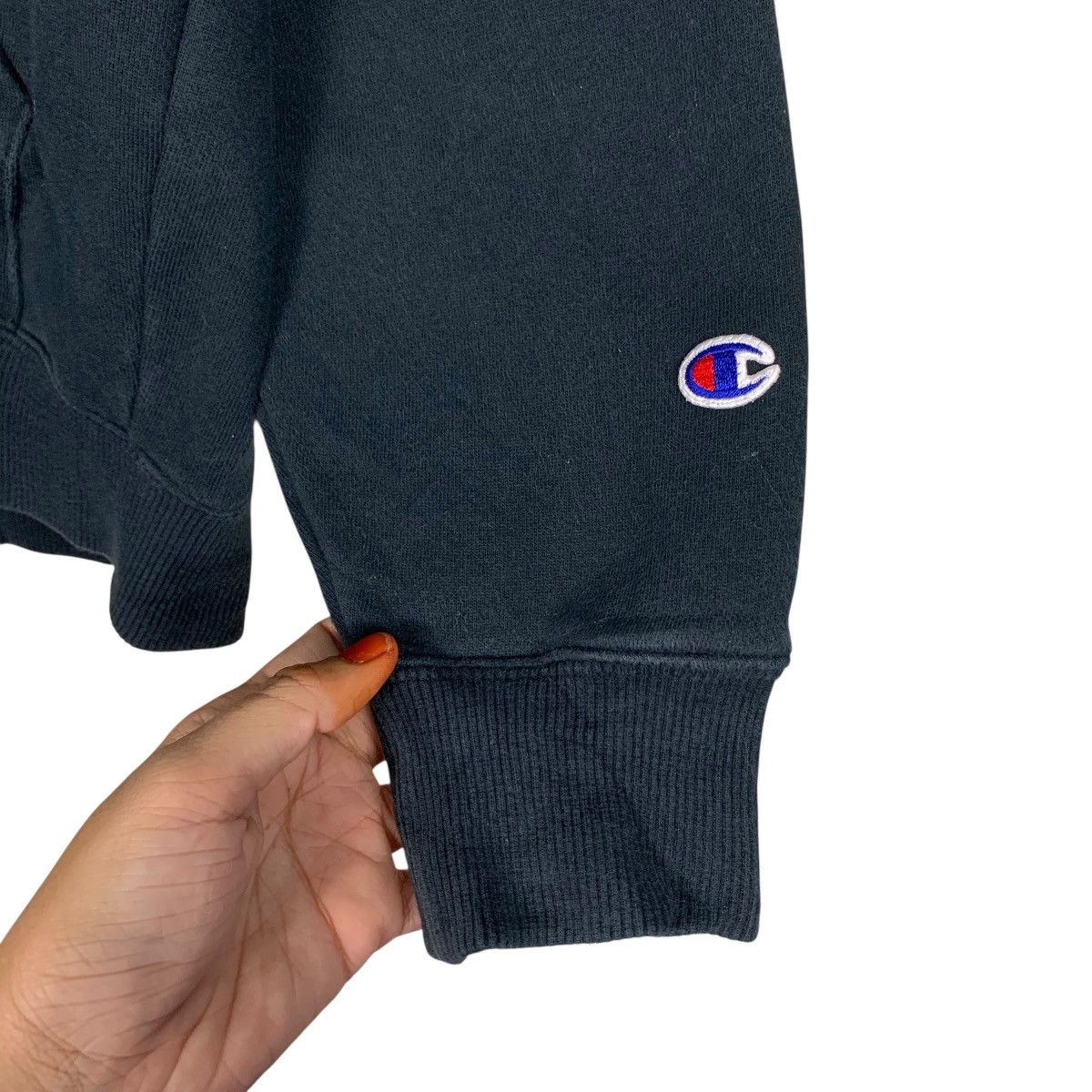 Champion CHAMPION Navy Blue Zipper Hoodie Sweatshirt #3615-C165 Size US M / EU 48-50 / 2 - 7 Thumbnail