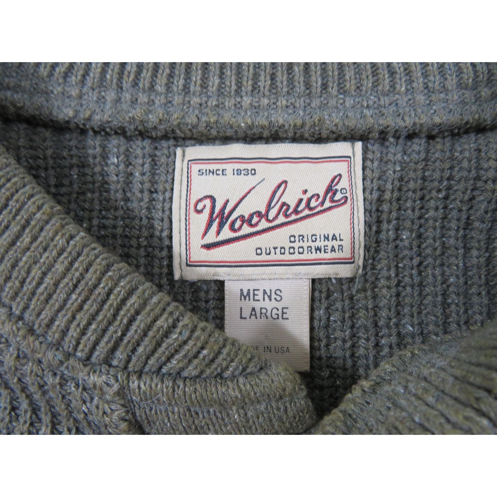 Woolrich Woolen Mills Woolrich Green Earthtone Color Tweed Henley Sweater L 1990s Size US L / EU 52-54 / 3 - 3 Thumbnail