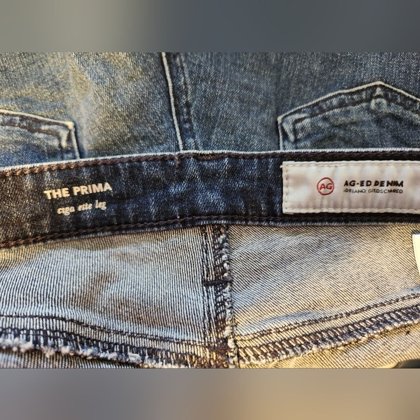 AG Adriano Goldschmied AG Denim Adriano Goldschmied Prima Cigarette Leg Jeans 27 Size 27" / US 4 / IT 40 - 10 Thumbnail