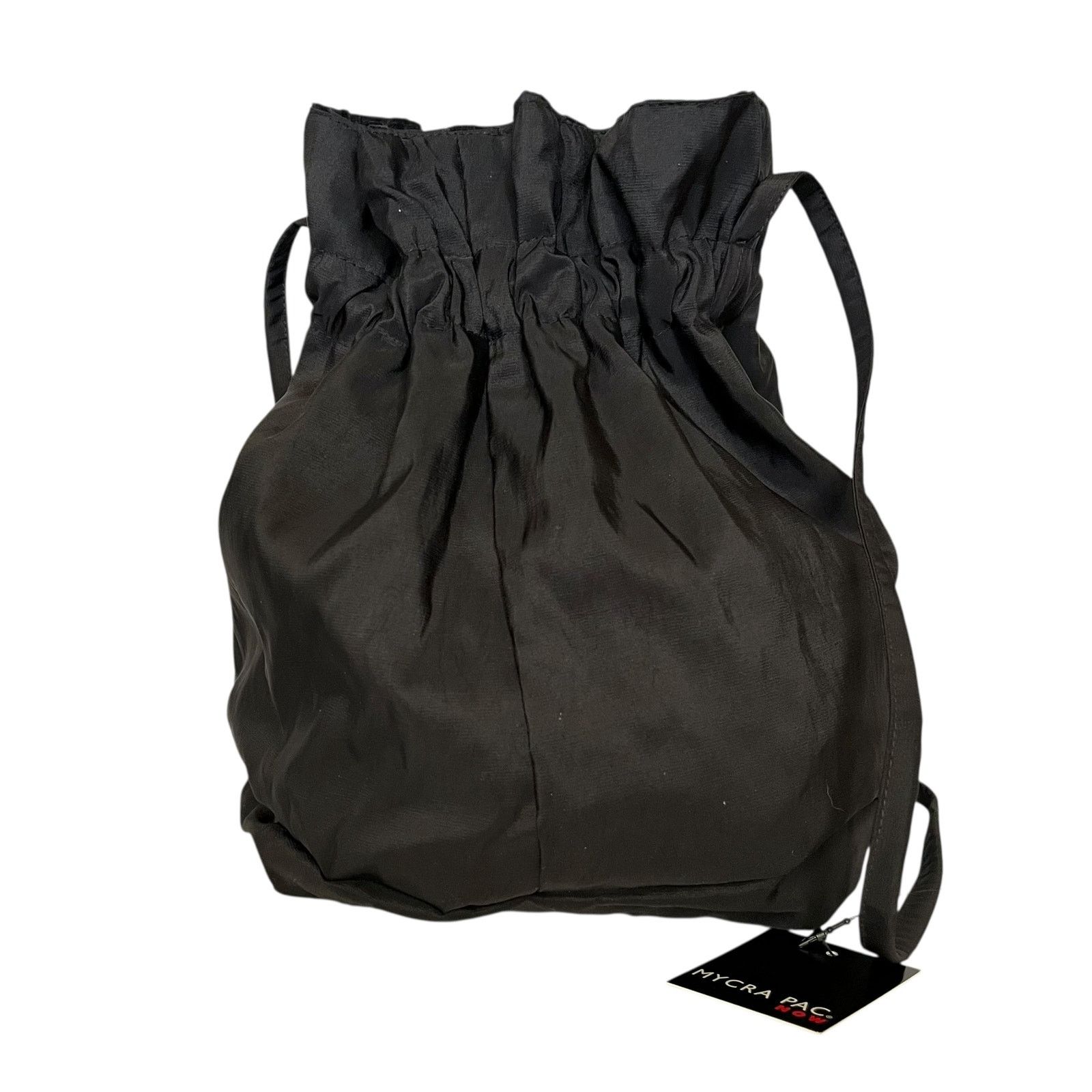 Other NWT Mycra Pac Reversible Black Scroll Drawstring Bag Size ONE SIZE - 8 Thumbnail