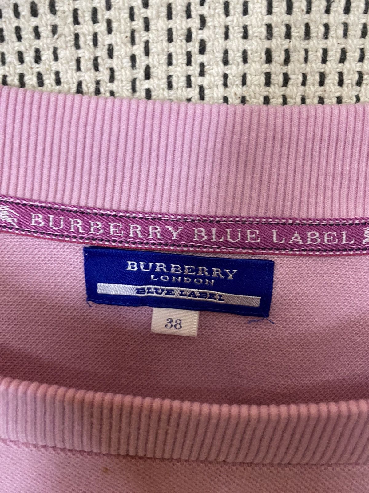 Burberry × Designer × Vintage Vintage burberry blue label spellout sweater very rare Size S / US 4 / IT 40 - 4 Thumbnail