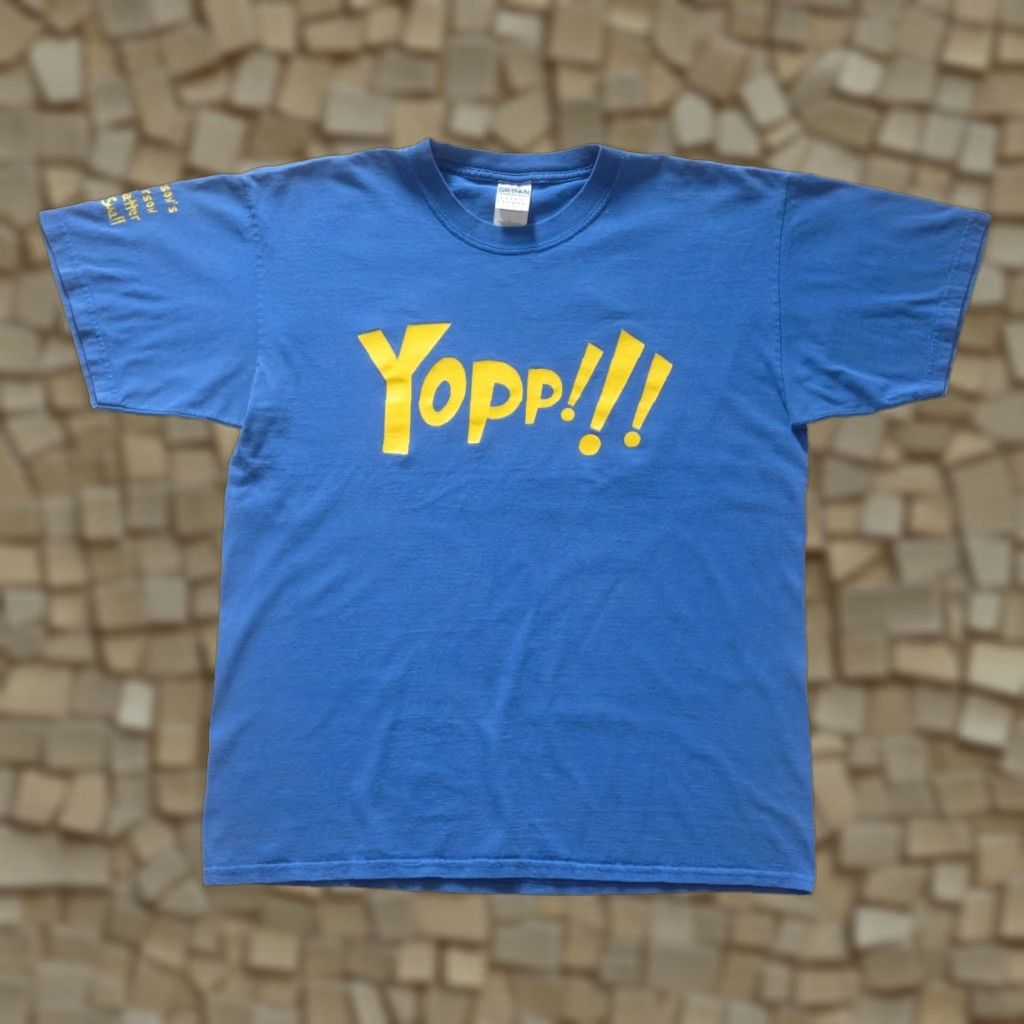 Gildan VINTAGE Gildan Ultra Cotton DR SEUSS YOPP BOOK A PERSON NO MATTER HOW SMALL BLUE T SHIRT L Mens Size US L / EU 52-54 / 3 - 1 Thumbnail