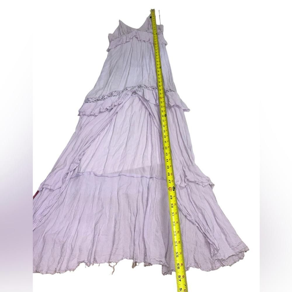 Designer Cotton Candy l Lilic Front Slit Crochet Maxi Dress Small Size S / US 4 / IT 40 - 4 Thumbnail