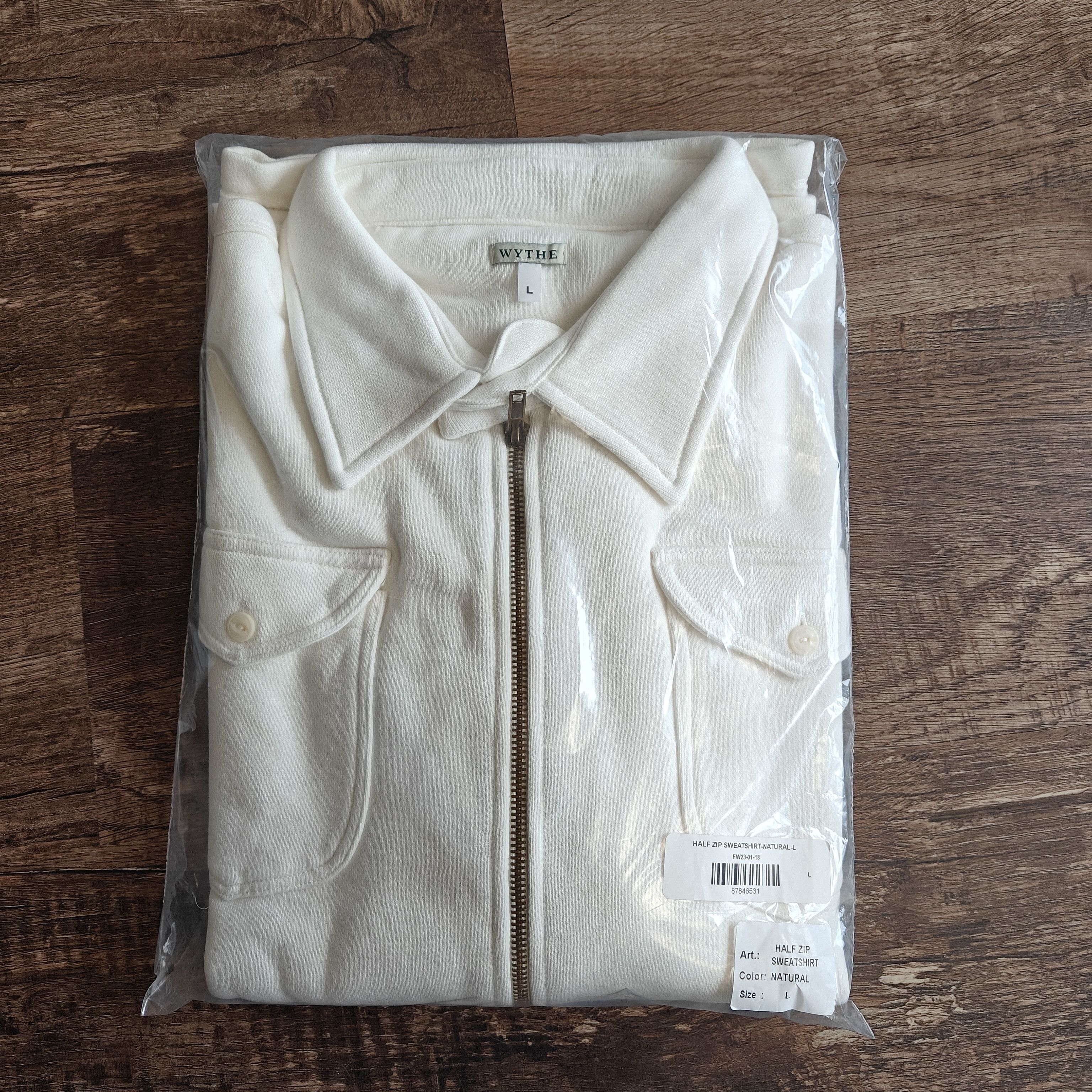 nwot half zip collared sweater $188