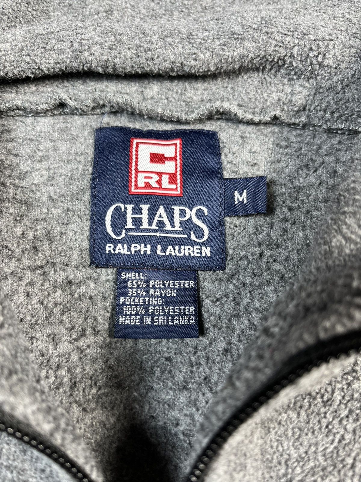 Polo Ralph Lauren Chaps Ralph Lauren Grey Quarter Zip Fleece Jacket Pullover Size US M / EU 48-50 / 2 - 6 Thumbnail