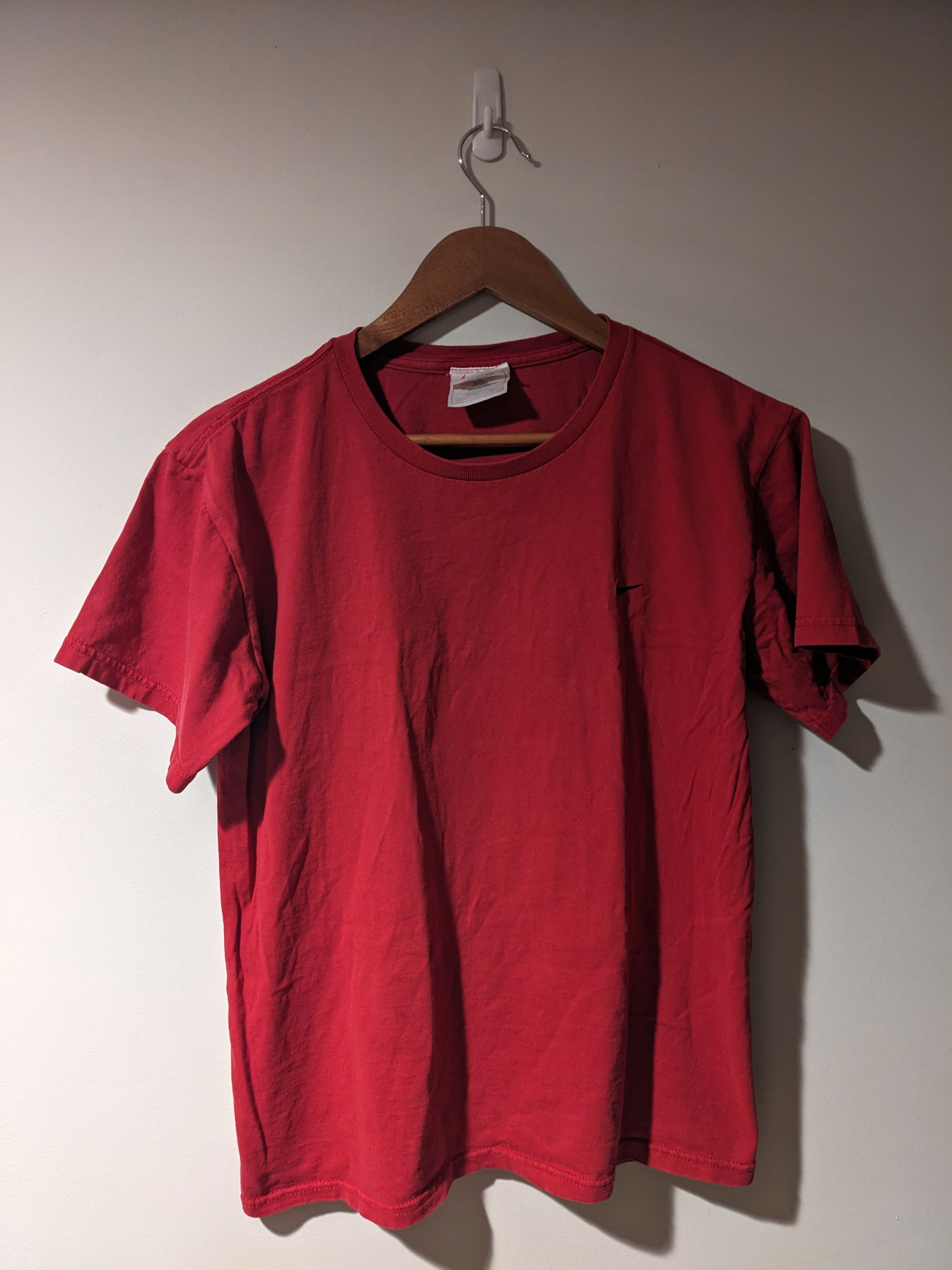 Nike × Vintage Vintage 90s Nike Mini Swoosh Essential Womans Large T-Shirt Size L / US 10 / IT 46 - 1 Thumbnail