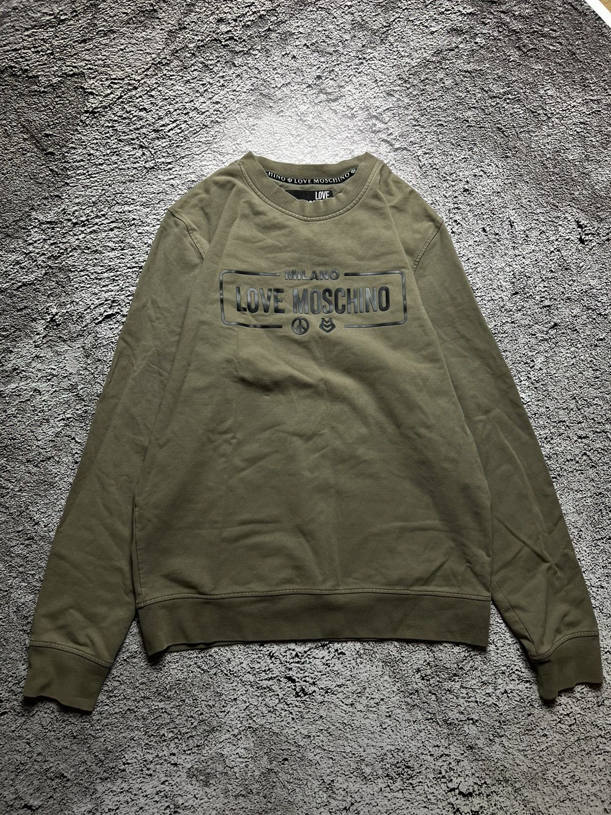 Love moschino big logo sweatshirt