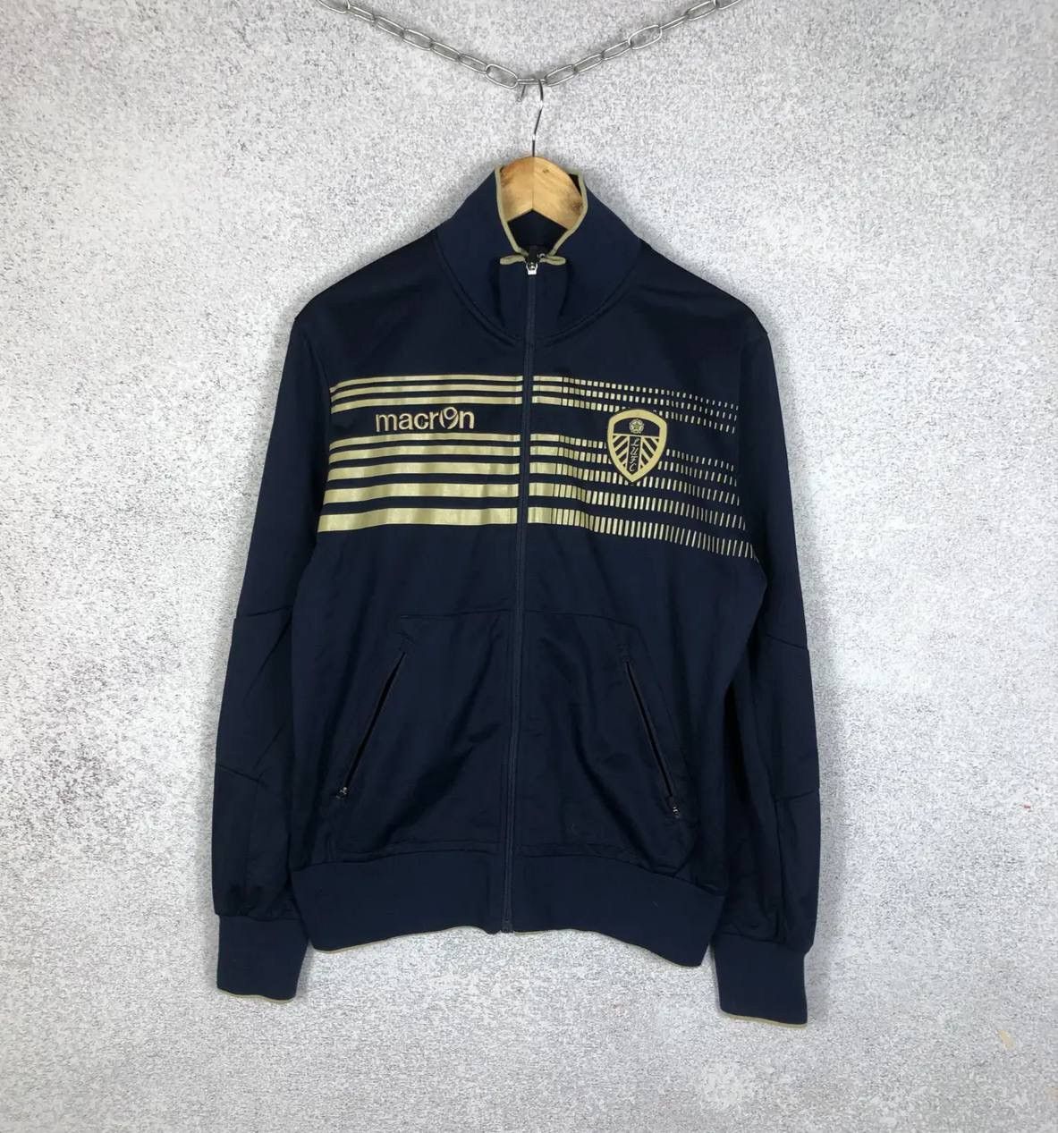 Vintage Leeds United Macron Soccer Track Jacket Football Tracksuit Size US M / EU 48-50 / 2 - 1 Thumbnail