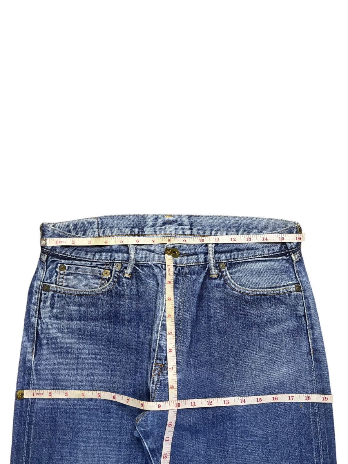 Japan Blue × Japanese Brand Vintage Japanese Japan Blue Selvedge Blue Wash Loose Jeans Size US 32 / EU 48 - 14 Thumbnail