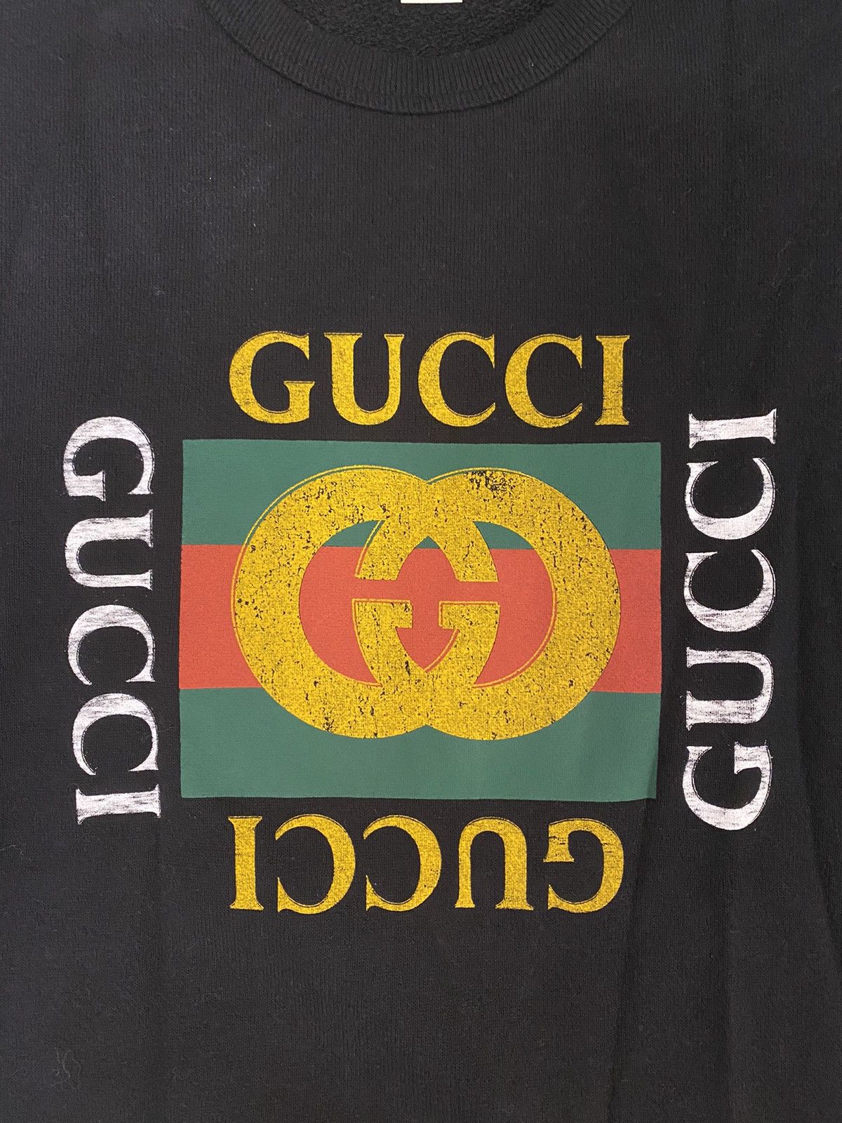 Gucci Gucci logo black sweatshirt XS Size US XS / EU 42 / 0 - 4 Thumbnail