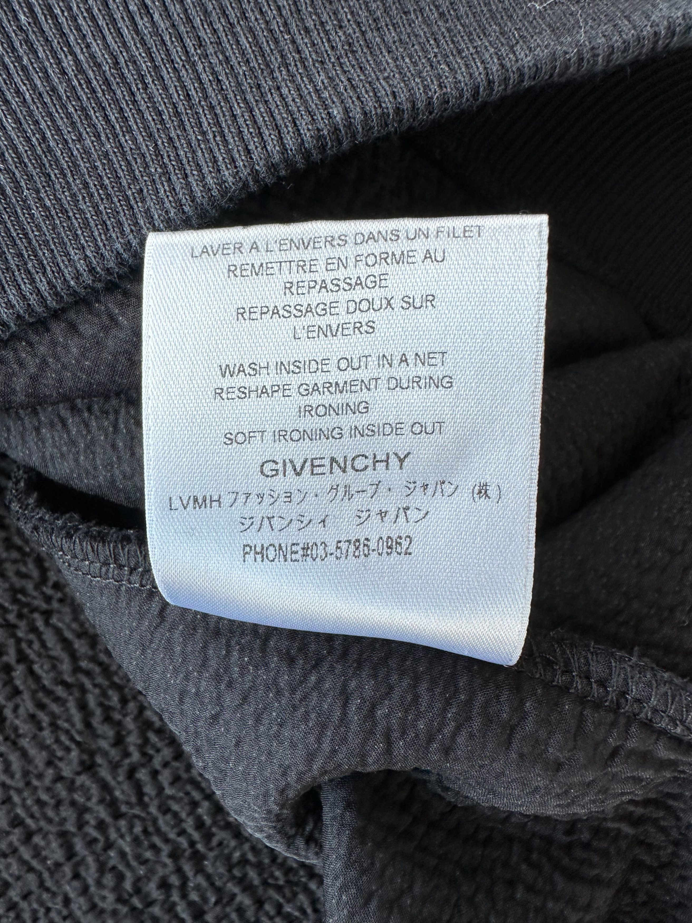 Givenchy Givenchy Black & White Distressed Logo Hoodie Size US XXL / EU 58 / 5 - 5 Thumbnail
